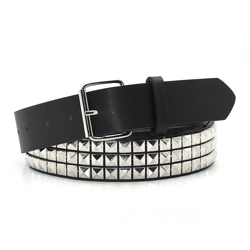 Japanese Brand Belt Studded Punk Size 46 - 1 Thumbnail