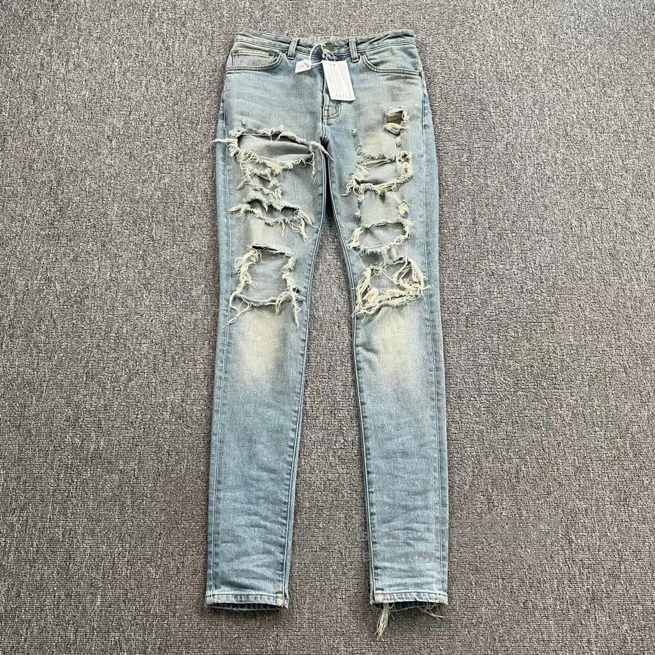 Saint Laurent Paris saint laurent ripped distressed denim pants. Size US 36 / EU 52 - 1 Thumbnail
