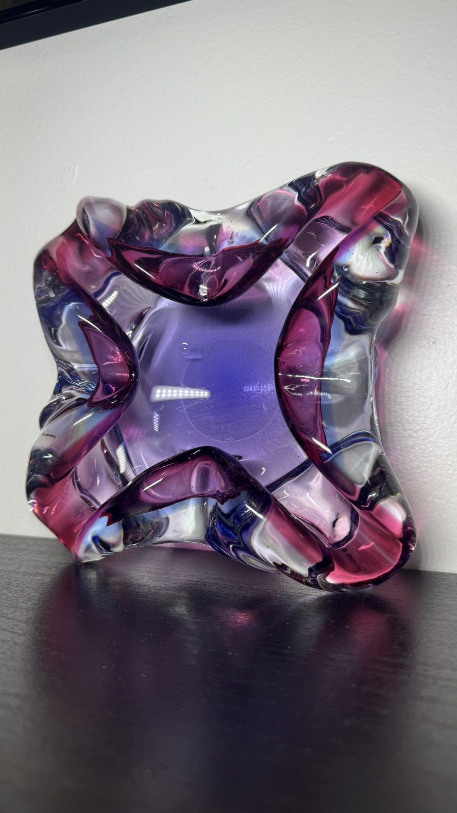 Other Vintage 1990s Glass Ashtray Art Decor MCM Mid Century Murano Size ONE SIZE - 2 Thumbnail