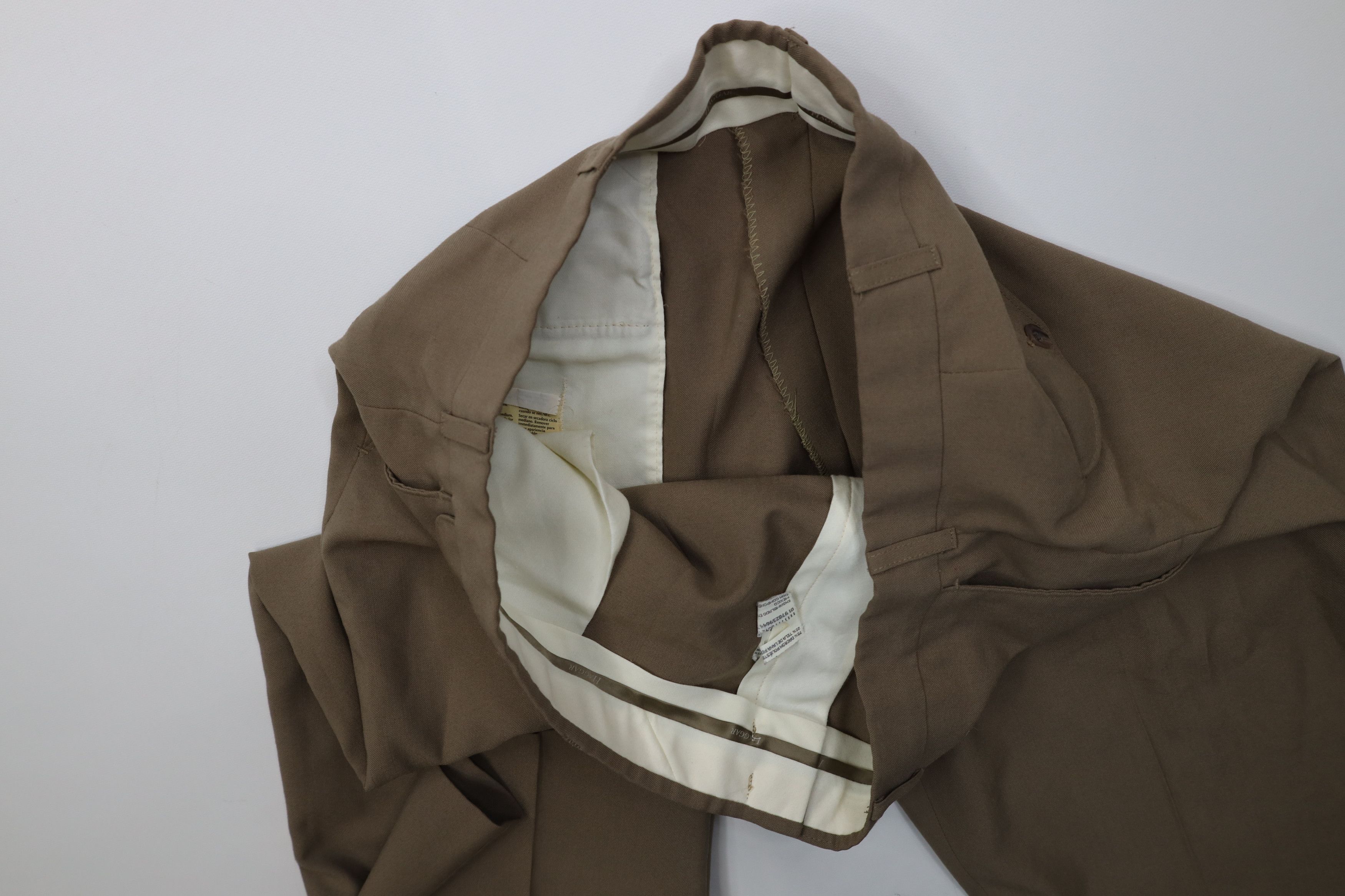 Vintage Vintage 90s Streetwear Wool Blend Knit Wide Leg Chino Pants Size US 36 / EU 52 - 7 Thumbnail
