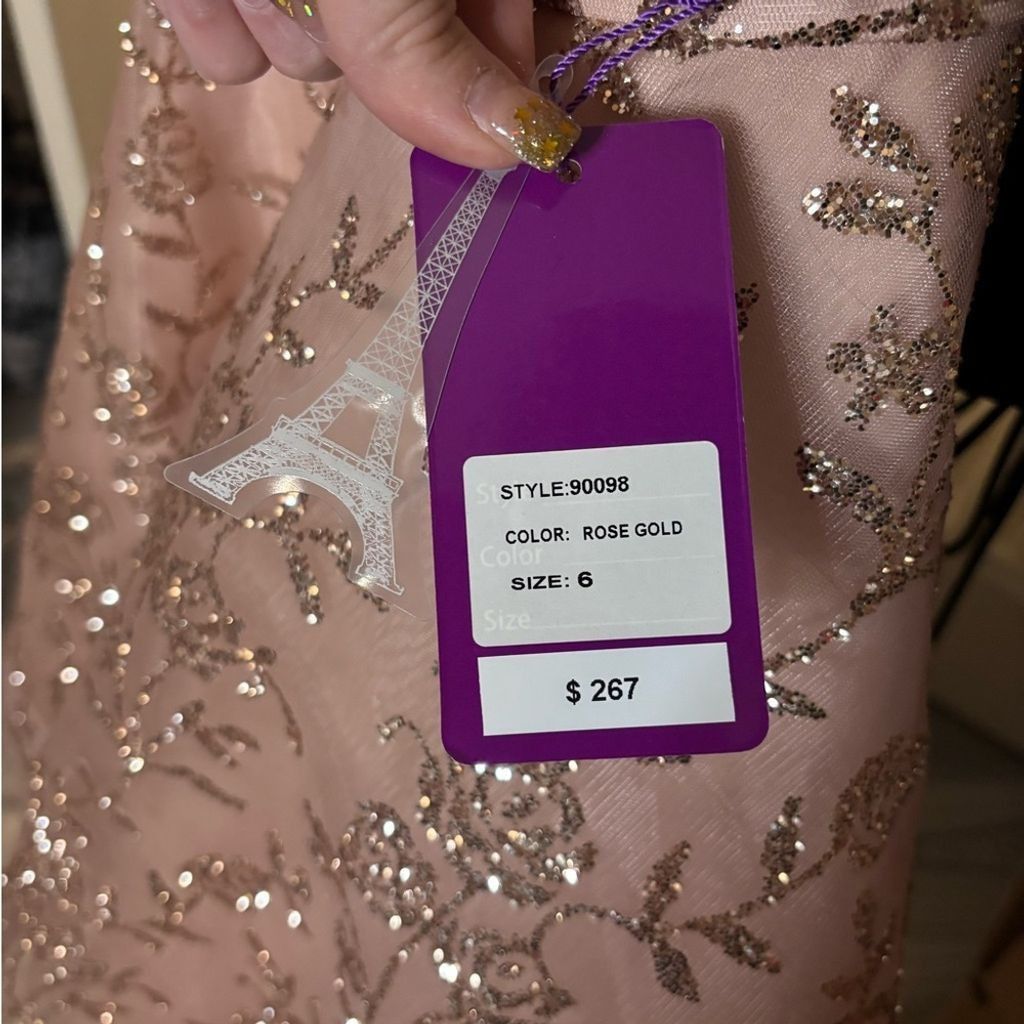 NBDN Nobrandedon Abby Paris by Lucci Lu sz 6 hi-LO dress Size M / US 6-8 / IT 42-44 - 5 Thumbnail