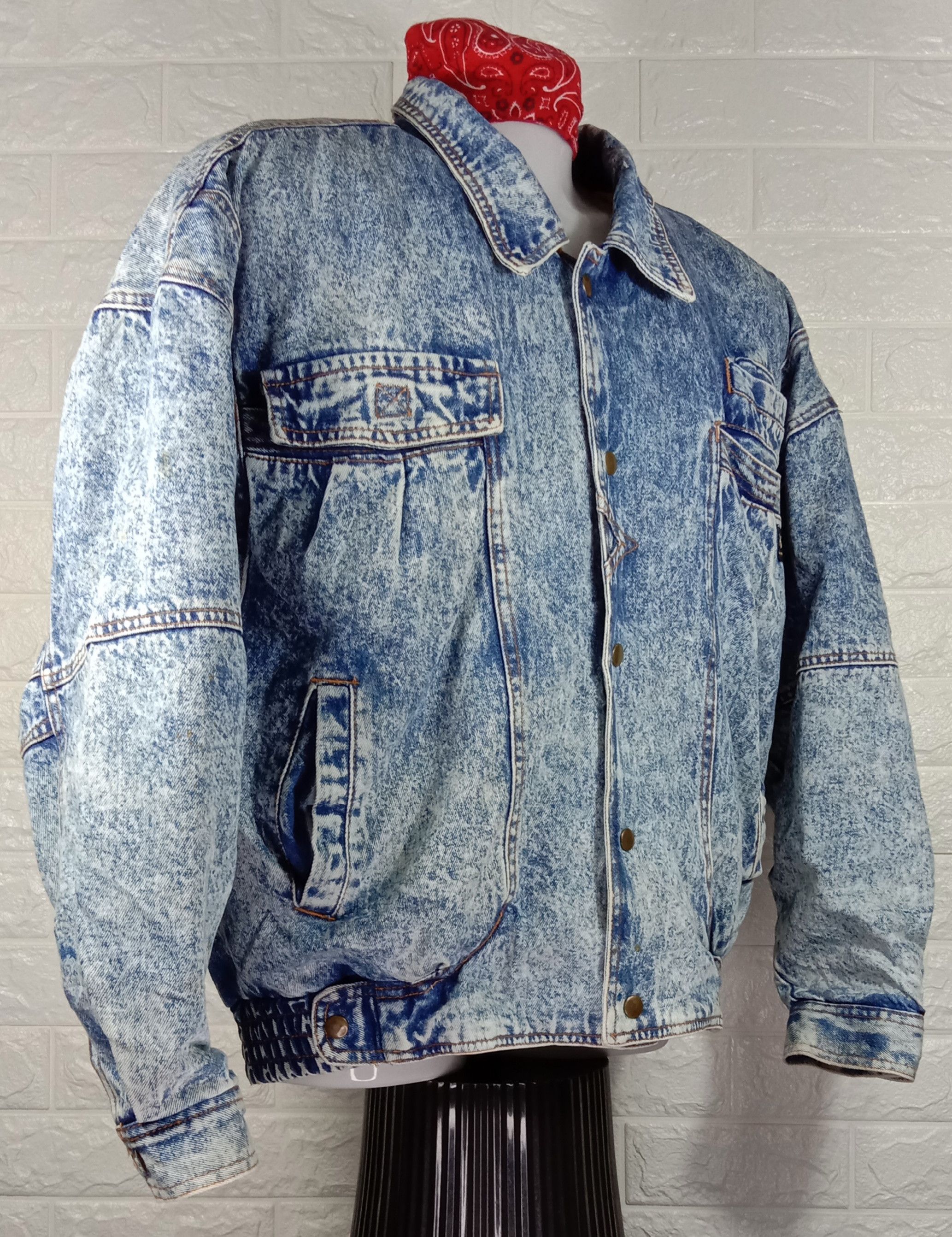 Vintage Vintage Splendidly Acid Wash Denim Jacket Size US L / EU 52-54 / 3 - 2 Thumbnail