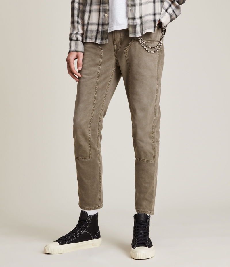 Allsaints Allsaints Men’s Jack Carpenter Cropped Straight Jeans, 28W Size US 28 / EU 44 - 2 Thumbnail