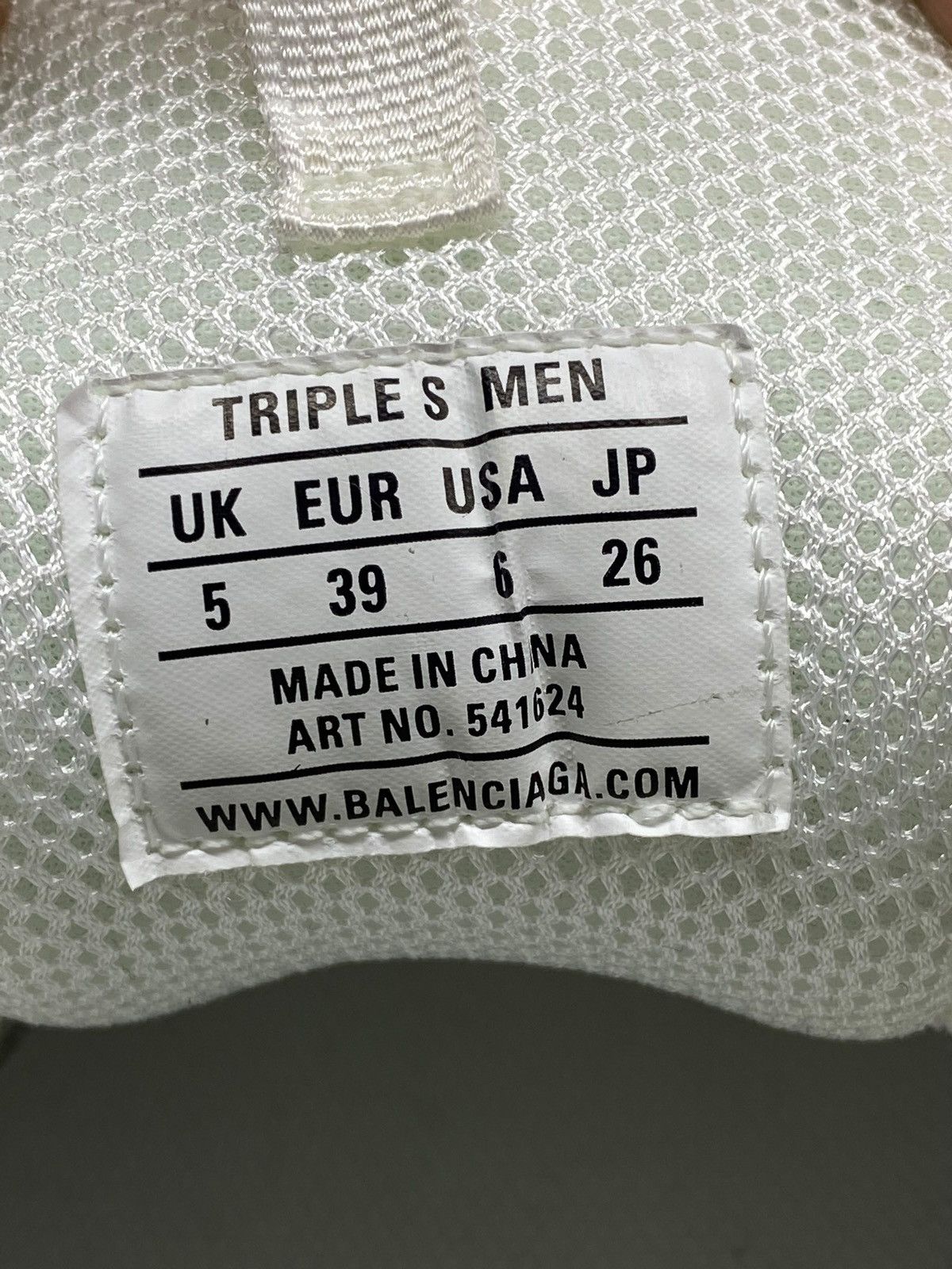 Balenciaga Balenciaga Triple S White Sneakers Size US 6 / EU 39 - 21 Thumbnail
