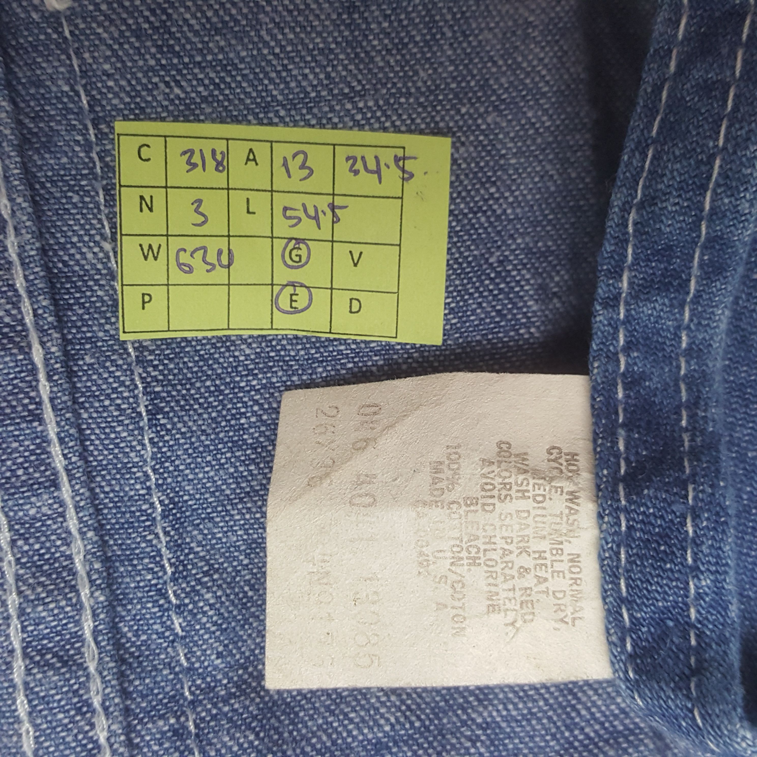 Lee Vintage RARE Lee Denim Overalls Pants C318N3 Size US 26 / EU 42 - 7 Thumbnail