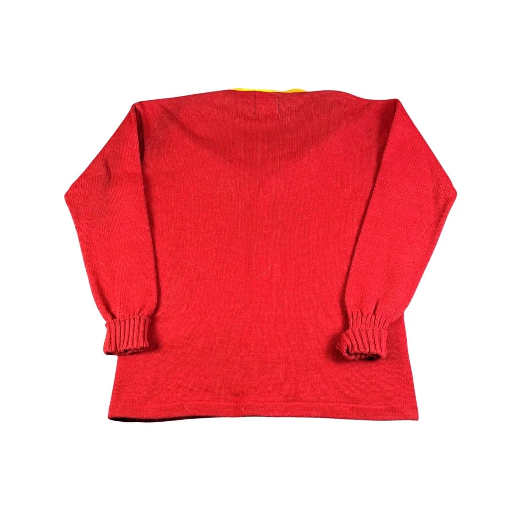 Champion Vintage Champion Products Acrylic Red Yellow Cardigan Sweater Mens Large 60s Size US L / EU 52-54 / 3 - 2 Thumbnail