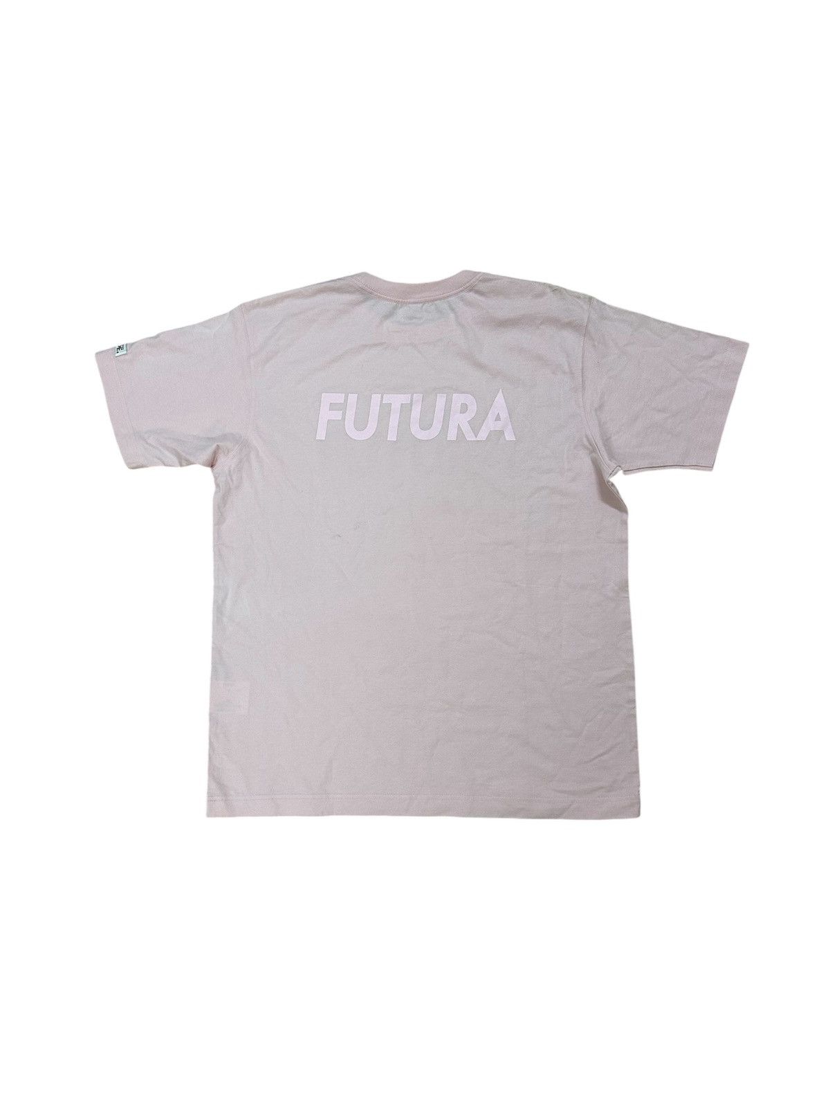 Futura × Recon × Vintage Rare Beautiful Vintage Futura Mirror Spellout Tee Light Pink Size US M / EU 48-50 / 2 - 2 Thumbnail