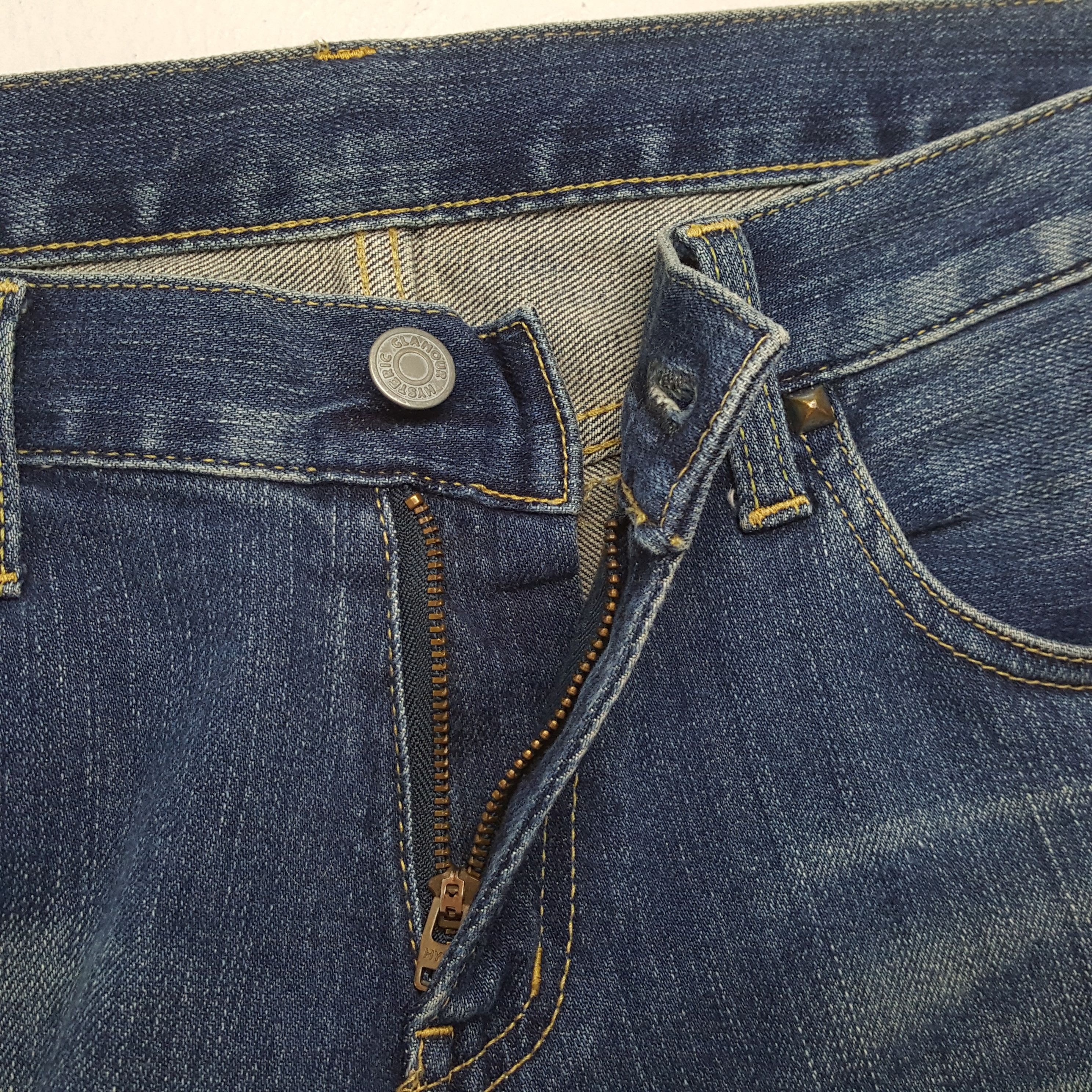 Hysteric Glamour × Japanese Brand × Vintage HYSTERIC GLAMOUR Japanese Brand Custom Art Jeans Size 31" - 12 Thumbnail