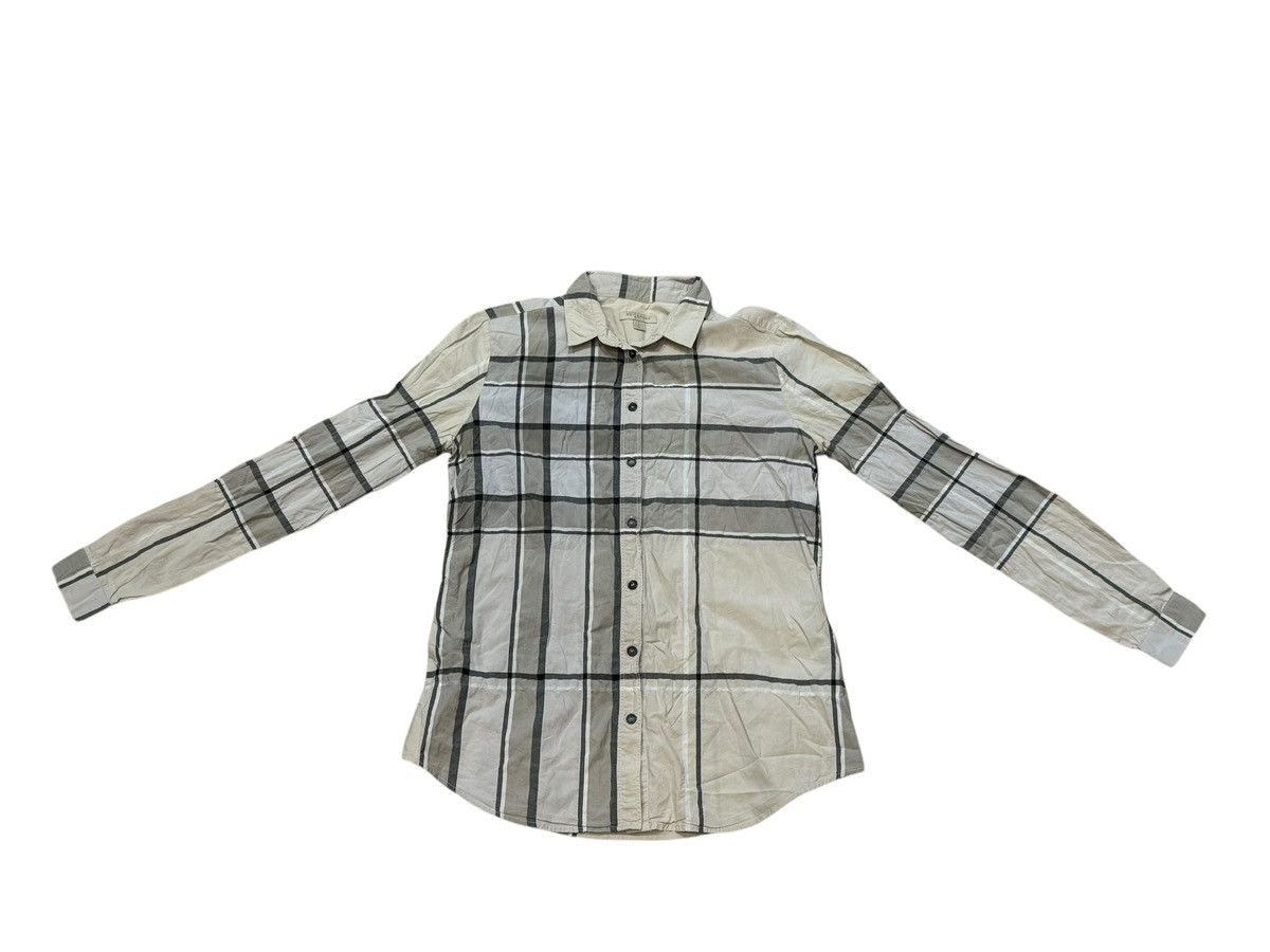 Burberry Burberry Brit Checked Long Sleeve Button Front Shirt Small Size US S / EU 44-46 / 1 - 5 Thumbnail