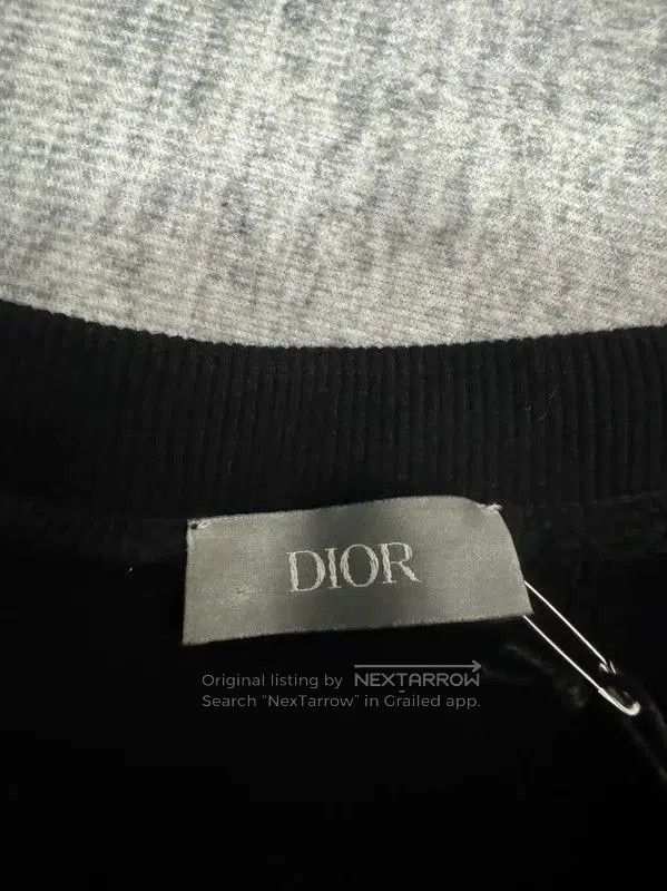 Dior Dior Black Cotton Embroidered Logo Men's Sweatshirt . Size US L / EU 52-54 / 3 - 5 Thumbnail