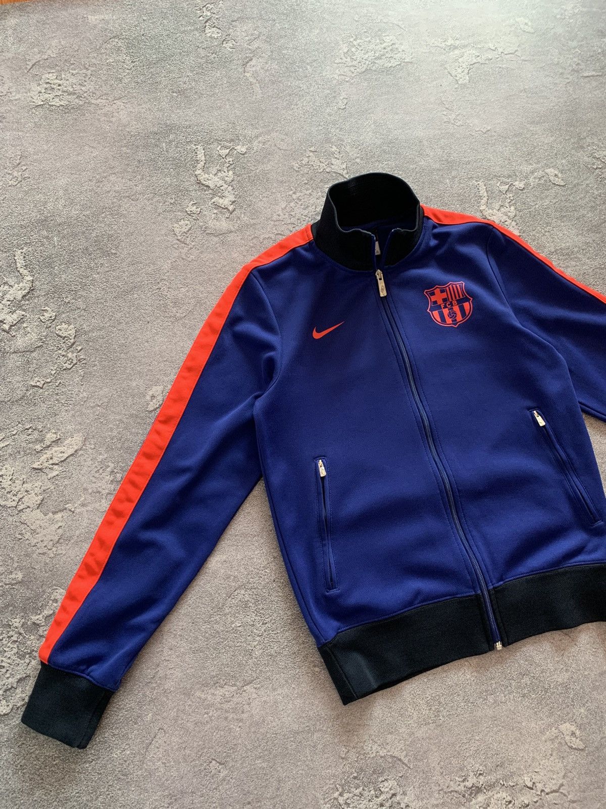 Nike VTG Nike FC Barcelona 2012/13 Soccer Track Jacket Mens Size US S / EU 44-46 / 1 - 2 Thumbnail