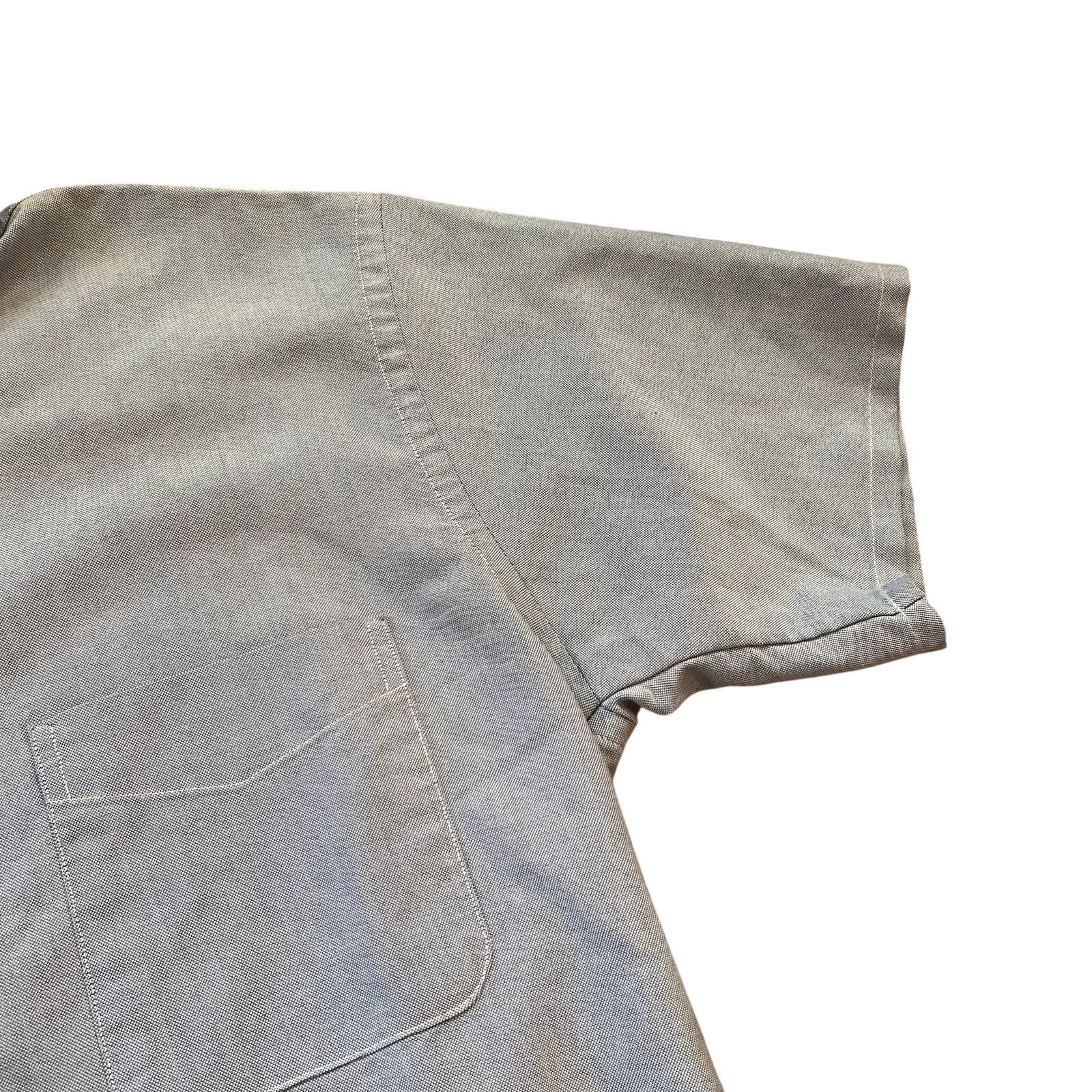 Vintage Vintage 70s Short Sleeve Work Shirt Light Blue Button Down Size US L / EU 52-54 / 3 - 7 Thumbnail