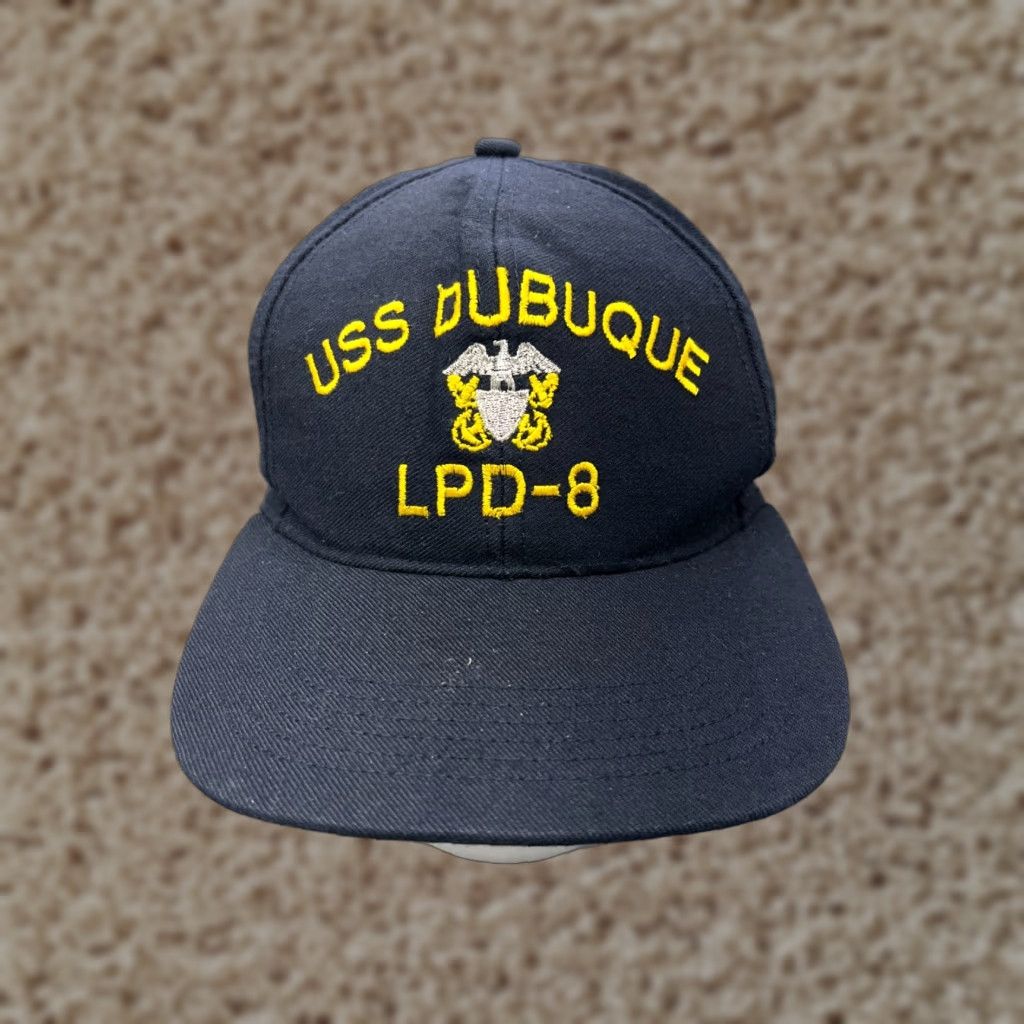 Vintage Dubuque LPD-8 Hat Cap Snap Back Adult Blue Cotton Blend Northstar Size ONE SIZE - 1 Thumbnail