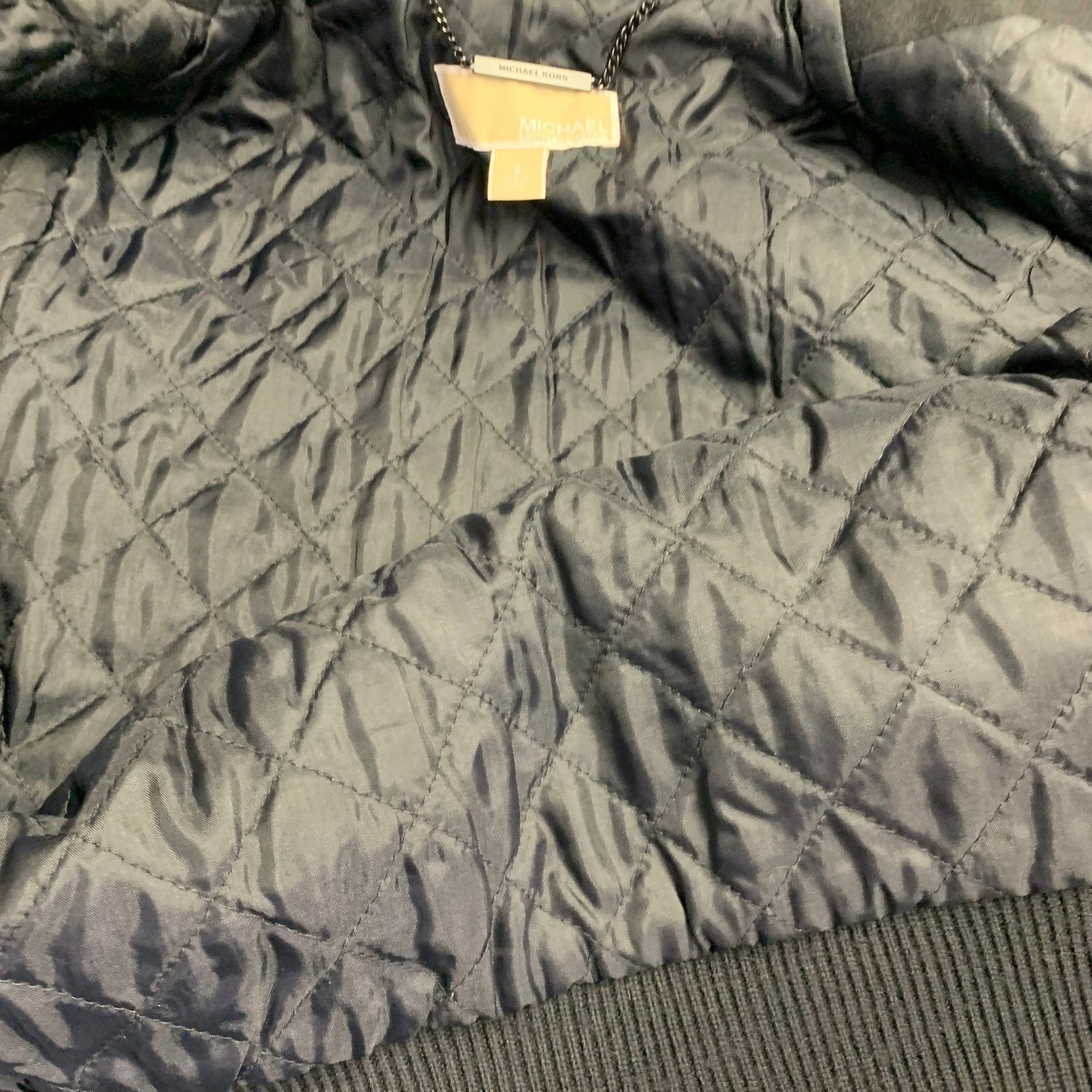 Michael Kors MICHAEL by MICHAEL KORS Black Wool Studded Cropped Jacket Size US S / EU 44-46 / 1 - 8 Thumbnail