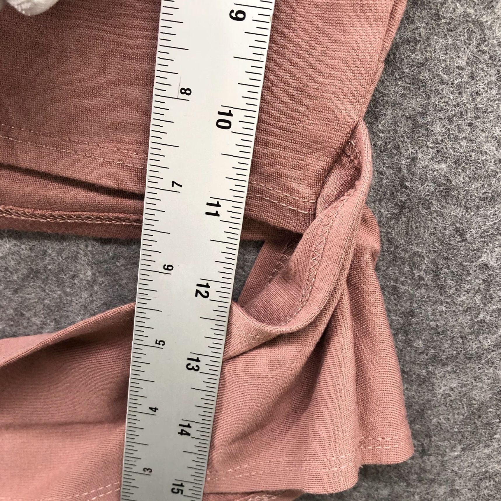 Urban Outfitters Urban Outfitters Crop Top Womens XS One Shoulder Side Tie Blush Pink Cropped T-Shirt Slim Knit Solid Size XS / US 0-2 / IT 36-38 - 4 Thumbnail