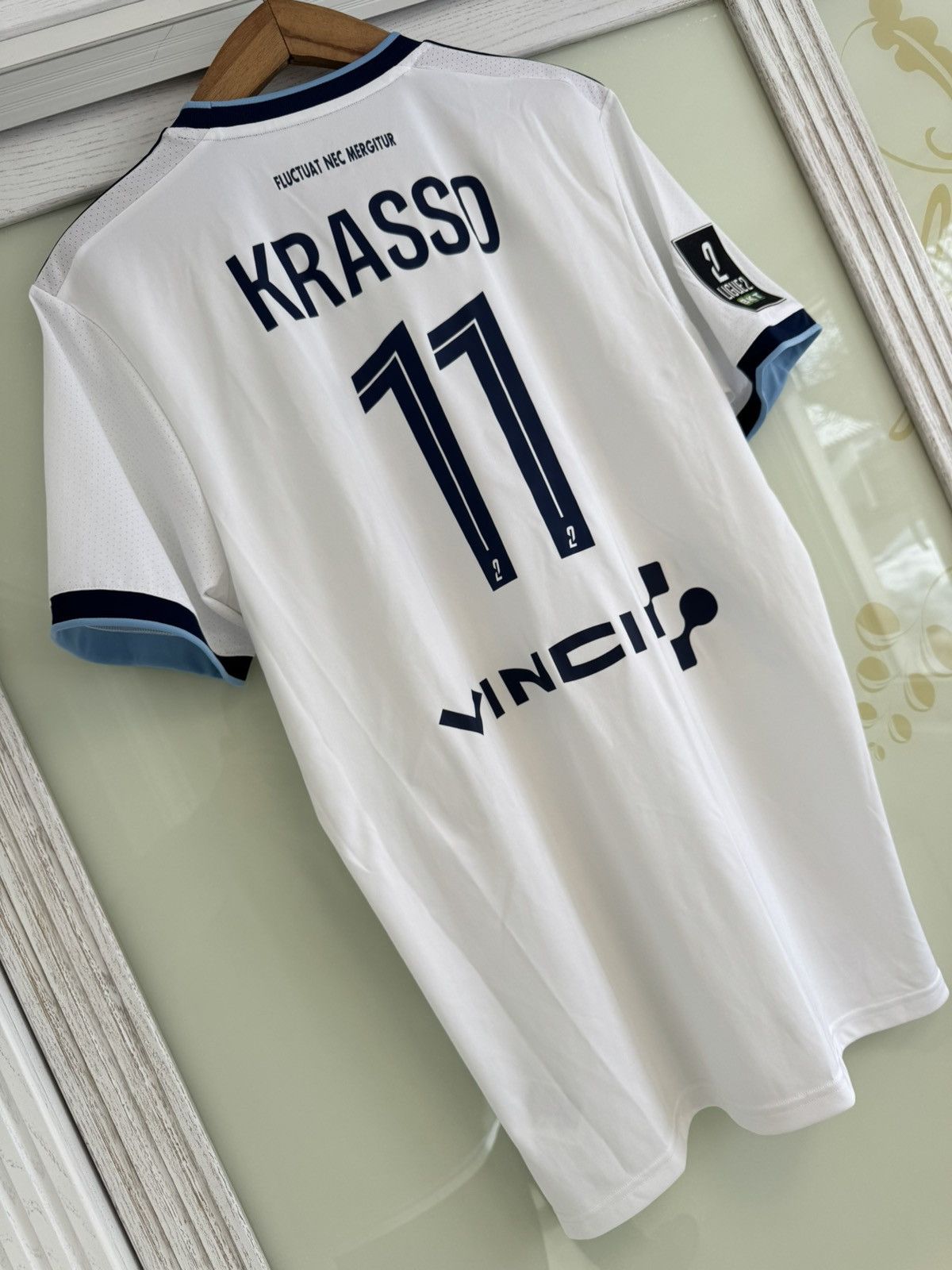 Adidas Krasso #11 Paris FC 2024-2025 Away Soccer Jersey Shirt Kit Size US L / EU 52-54 / 3 - 5 Thumbnail