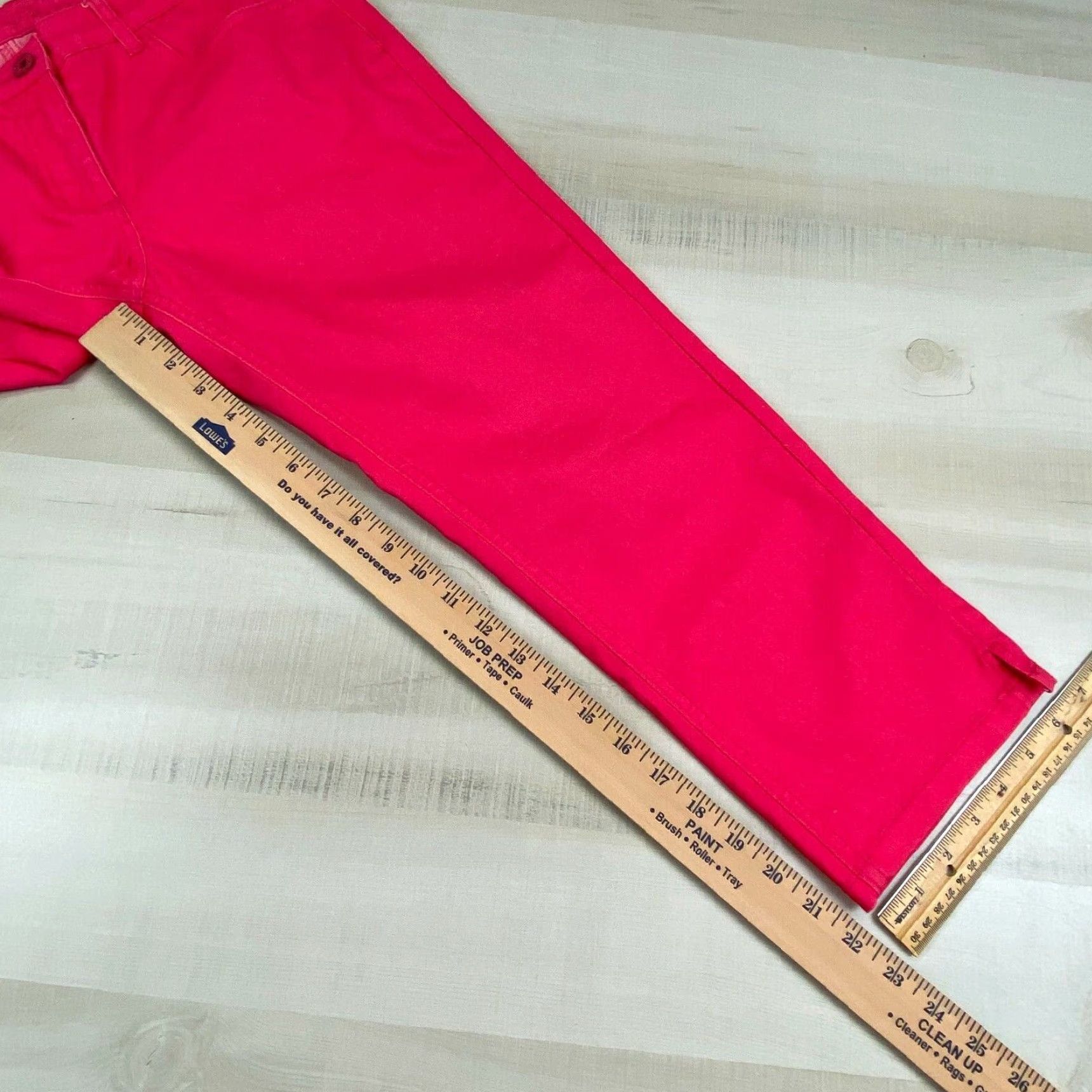 Vintage Pola Jeans Women's Pink Cropped Mid Rise Stretch Jeans Size 28 Size 28" / US 6 / IT 42 - 7 Thumbnail