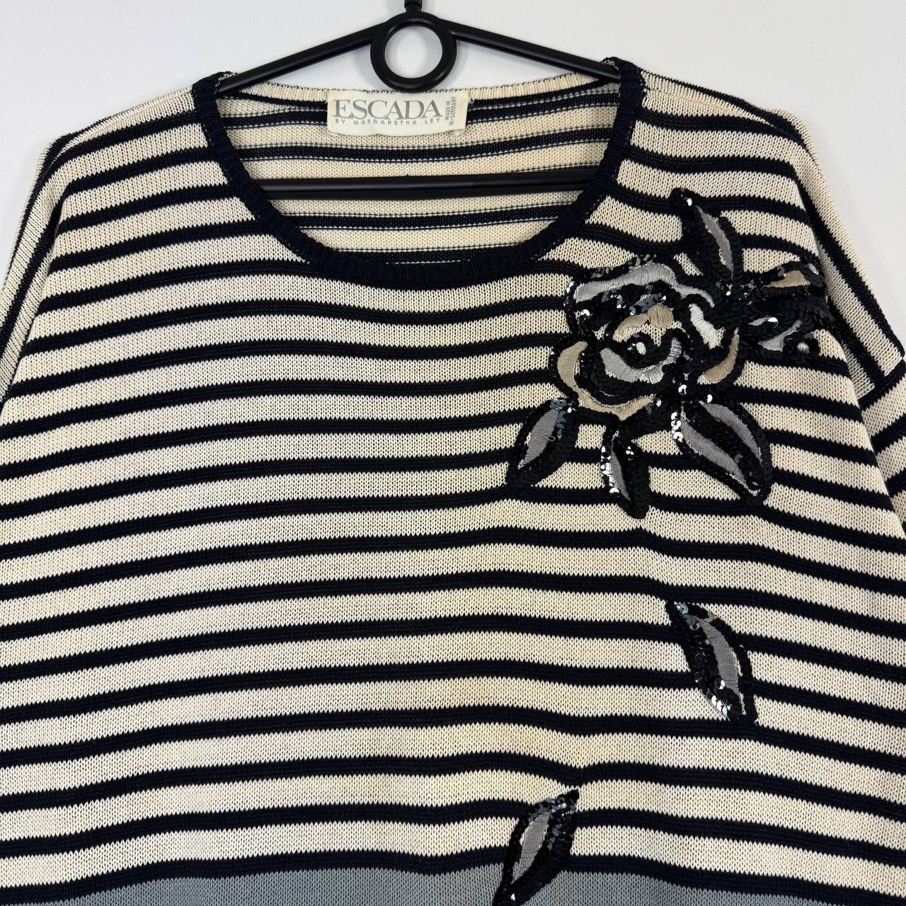 Escada Escada by Margaretha Ley Striped Knit Sweater Women 38 Size XS / US 0-2 / IT 36-38 - 2 Thumbnail