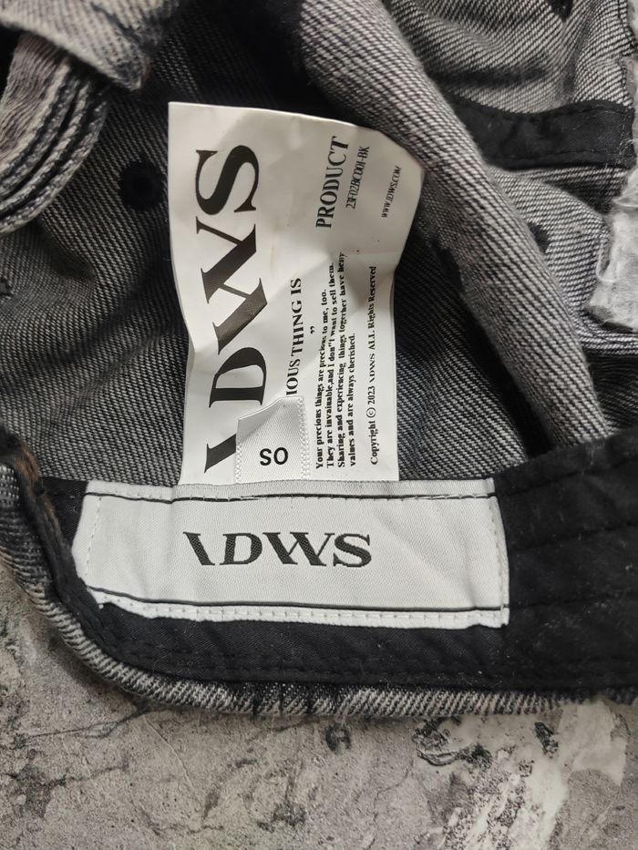 Japanese Brand Vintage IDWS Denim Distressed Style Cap Hat Size ONE SIZE - 5 Thumbnail