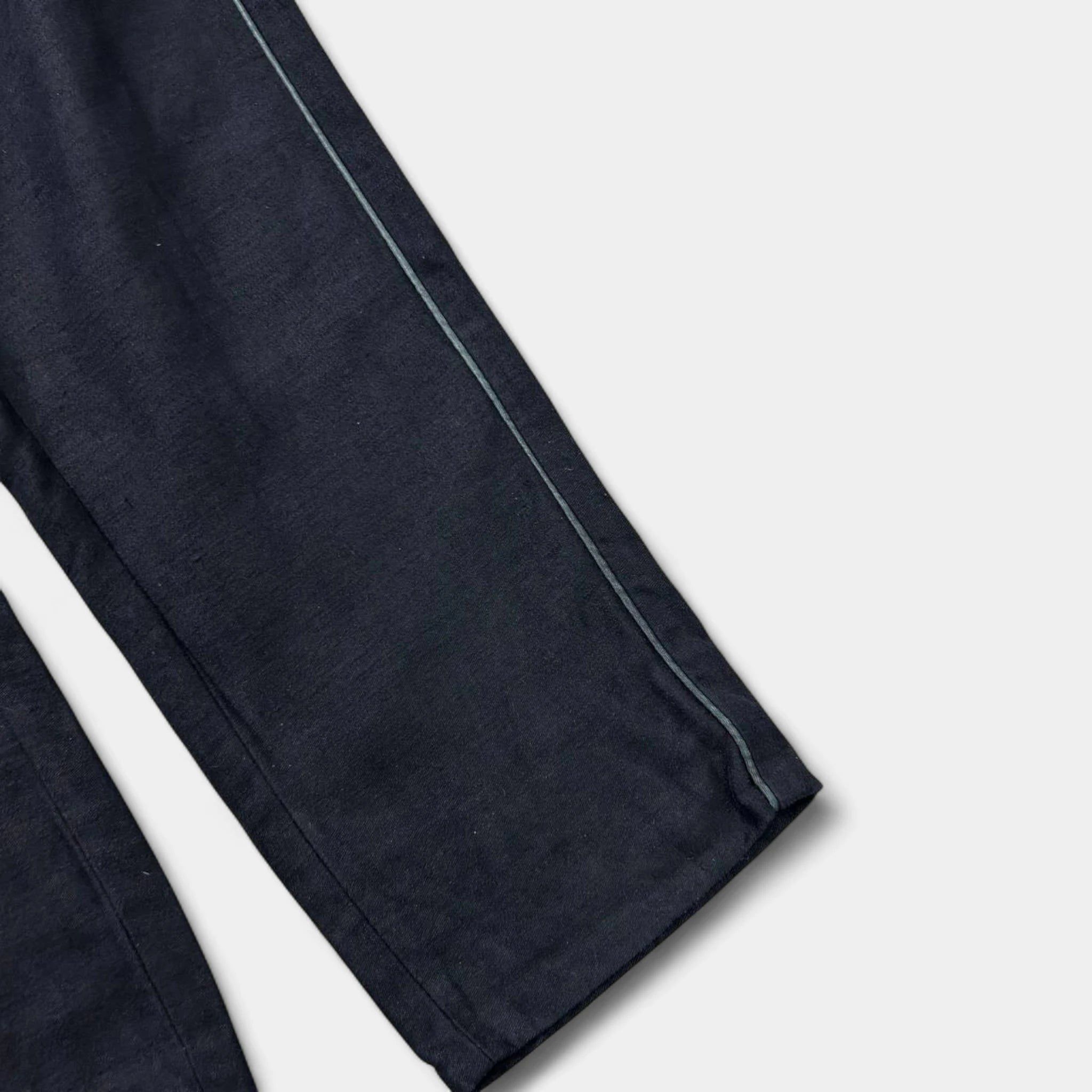 Rick Owens Rick Owens Black Linen Three-Quarter Pants Size US 30 / EU 46 - 3 Thumbnail