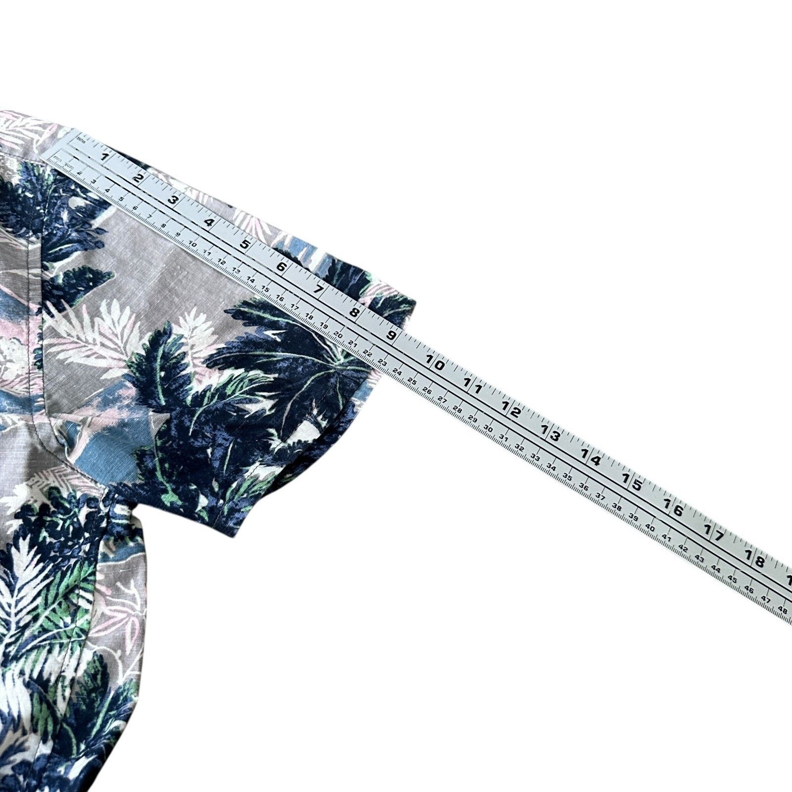 Outerknown Outerknown Hawaiian Shirt Men’s M Gray Short Sleeve Button Size US M / EU 48-50 / 2 - 9 Thumbnail