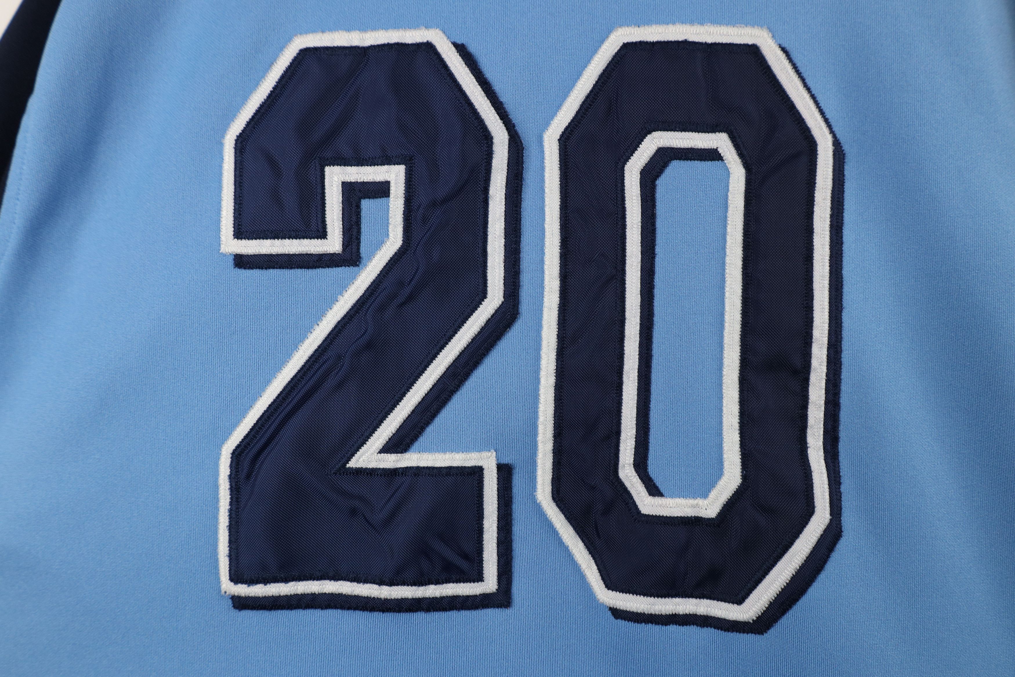 Vintage Vintage 90s Negro League Homestead Baseball Jersey Blue Size US XXL / EU 58 / 5 - 13 Thumbnail