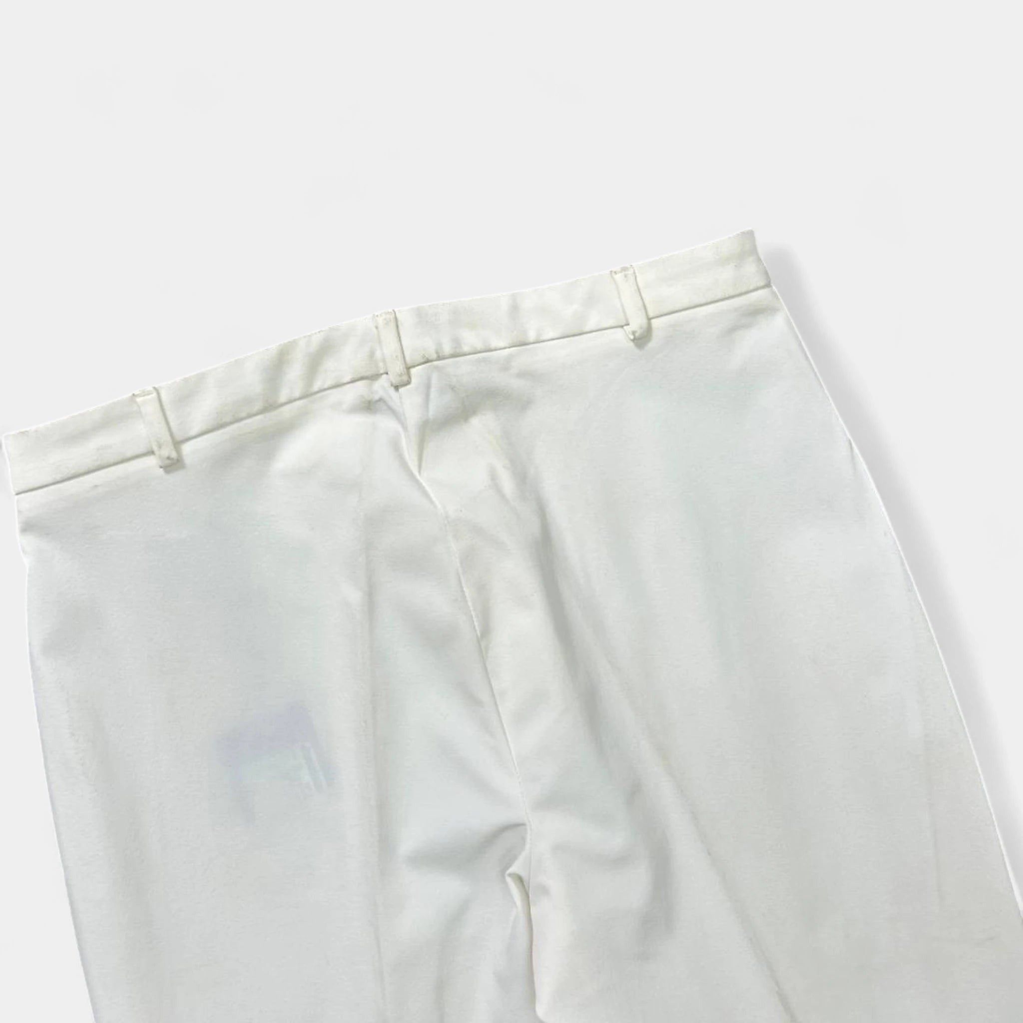 Marithe + Francois Girbaud Marithé + François Girbaud White Straight Leg Pants Size 27" / US 4 / IT 40 - 7 Thumbnail