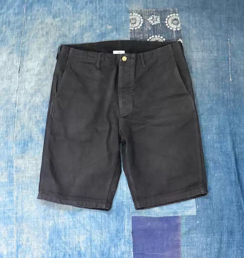 image of Visvim 17Ss Chino Shorts Dmgd in Black, Men's (Size 36)