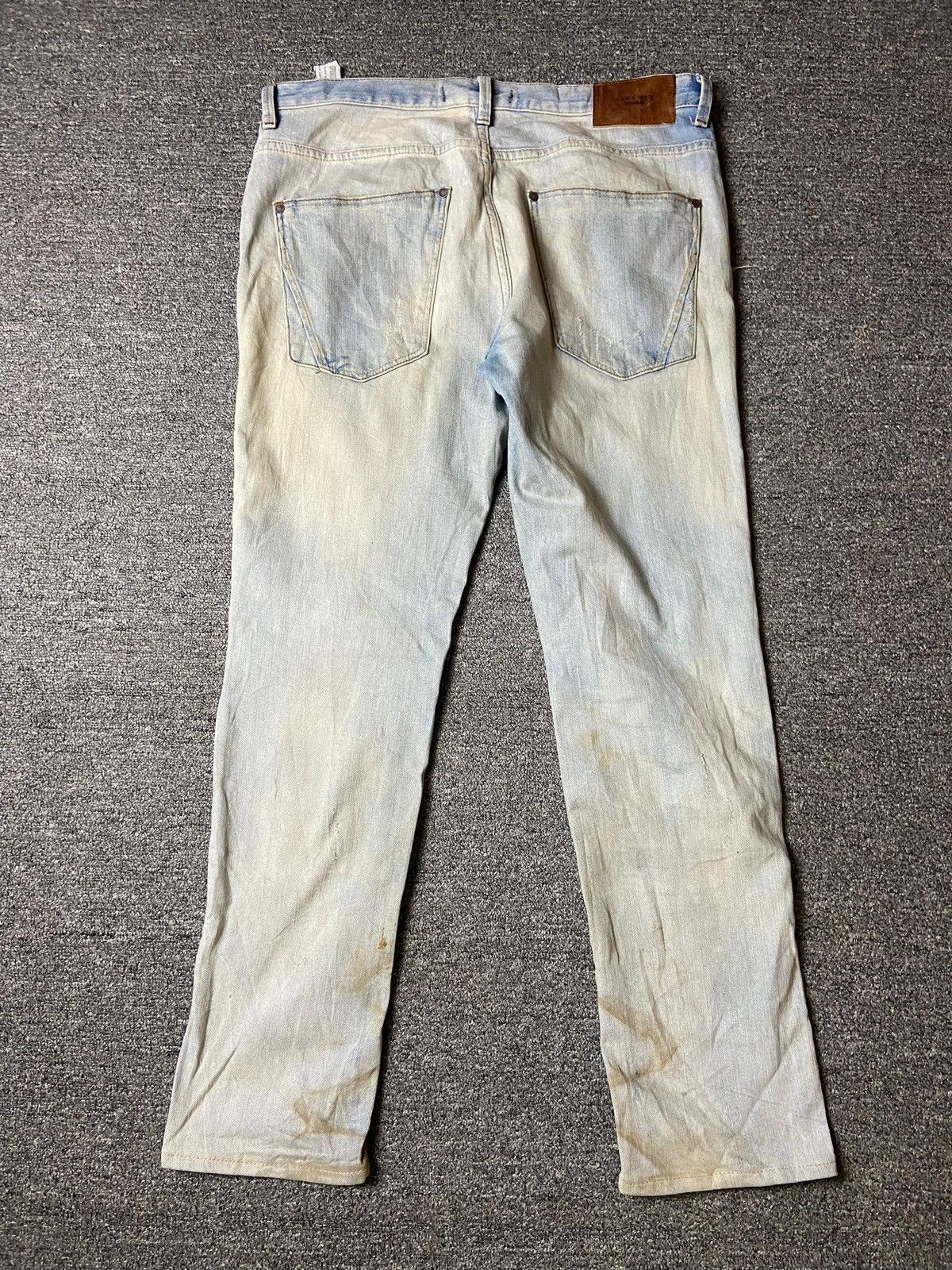 Vintage × Zara ZARA MEN Distressed Denim Ripped Jeans (119) Size US 34 / EU 50 - 7 Thumbnail