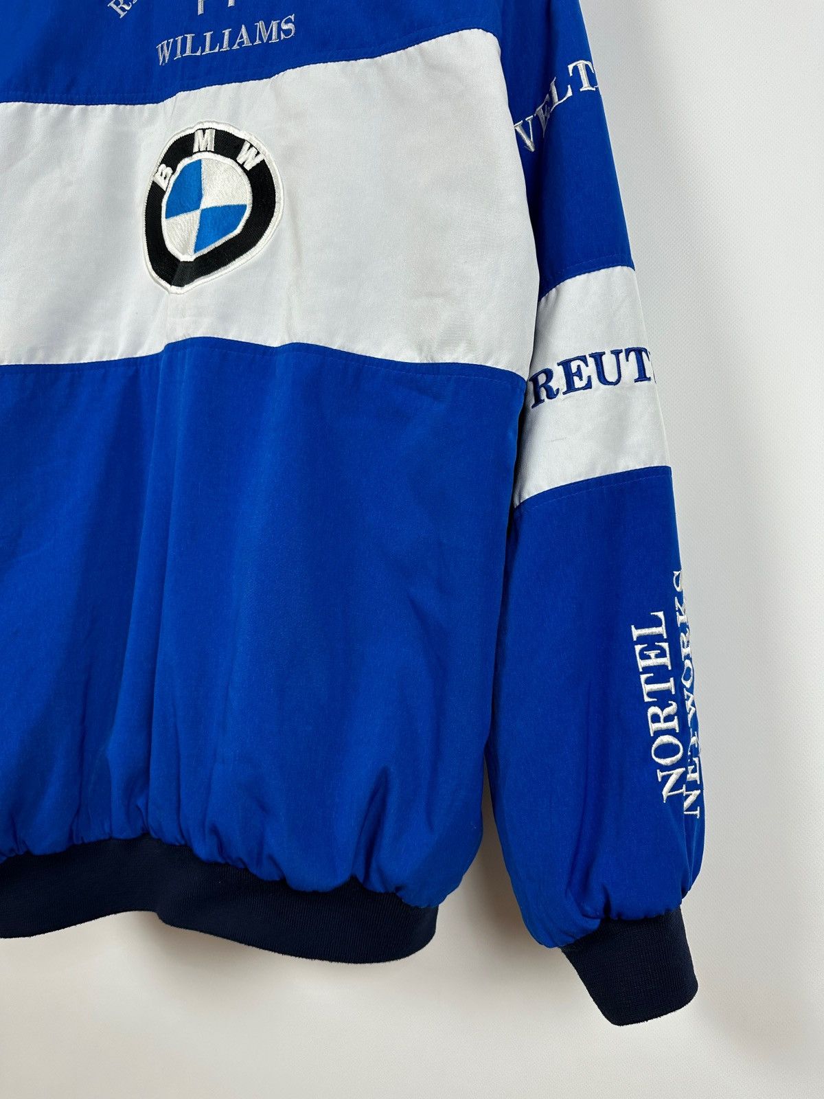 BMW Vintage BMW F1 Williams Ralf Schumacher Racing Bomber Jacket Size US XXL / EU 58 / 5 - 21 Thumbnail