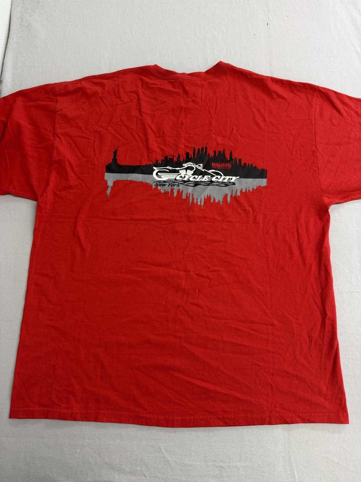 Gildan Motor Cycle City T-shirt NYC Skyline Bigdog Motorcyles -2XL Size US XXL / EU 58 / 5 - 3 Thumbnail