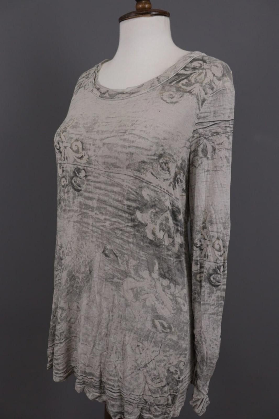 Bottega Veneta Bottega Gray Printed Velour Smoked Tunic Short Dress Size M / US 6-8 / IT 42-44 - 6 Thumbnail