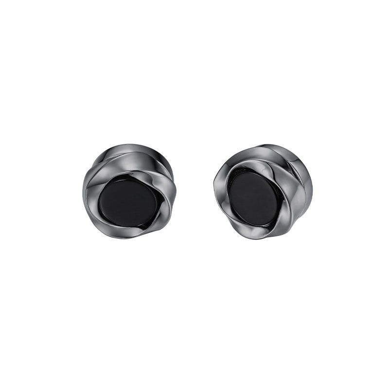 Jewelry Hip-hop Earrings One Pairs Chrome Jewelry Size ONE SIZE - 5 Thumbnail
