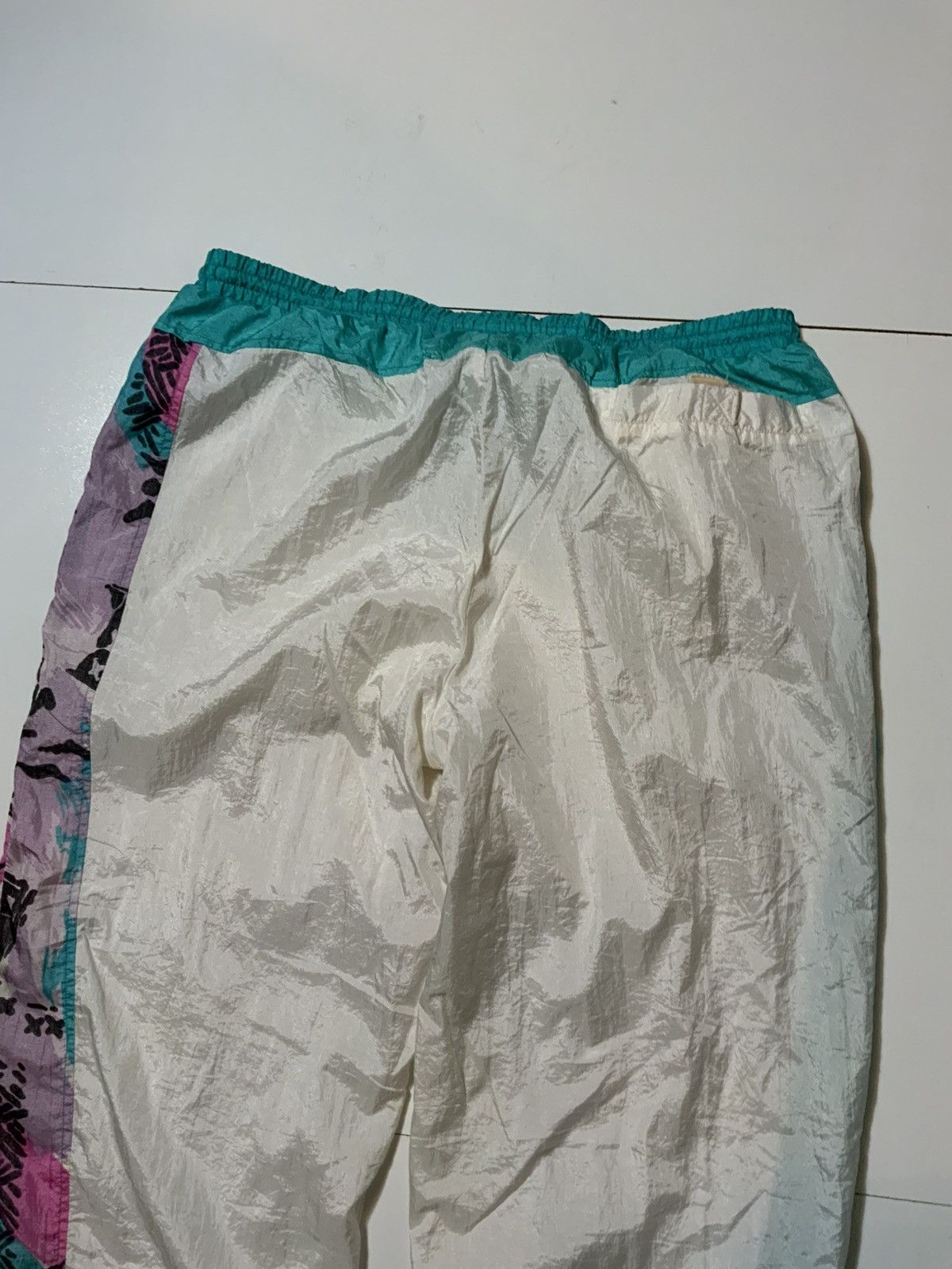 Vintage Vintage 80s Windbreaker Abstract Tie Dye Jogger Track Pants Size US 36 / EU 52 - 6 Thumbnail