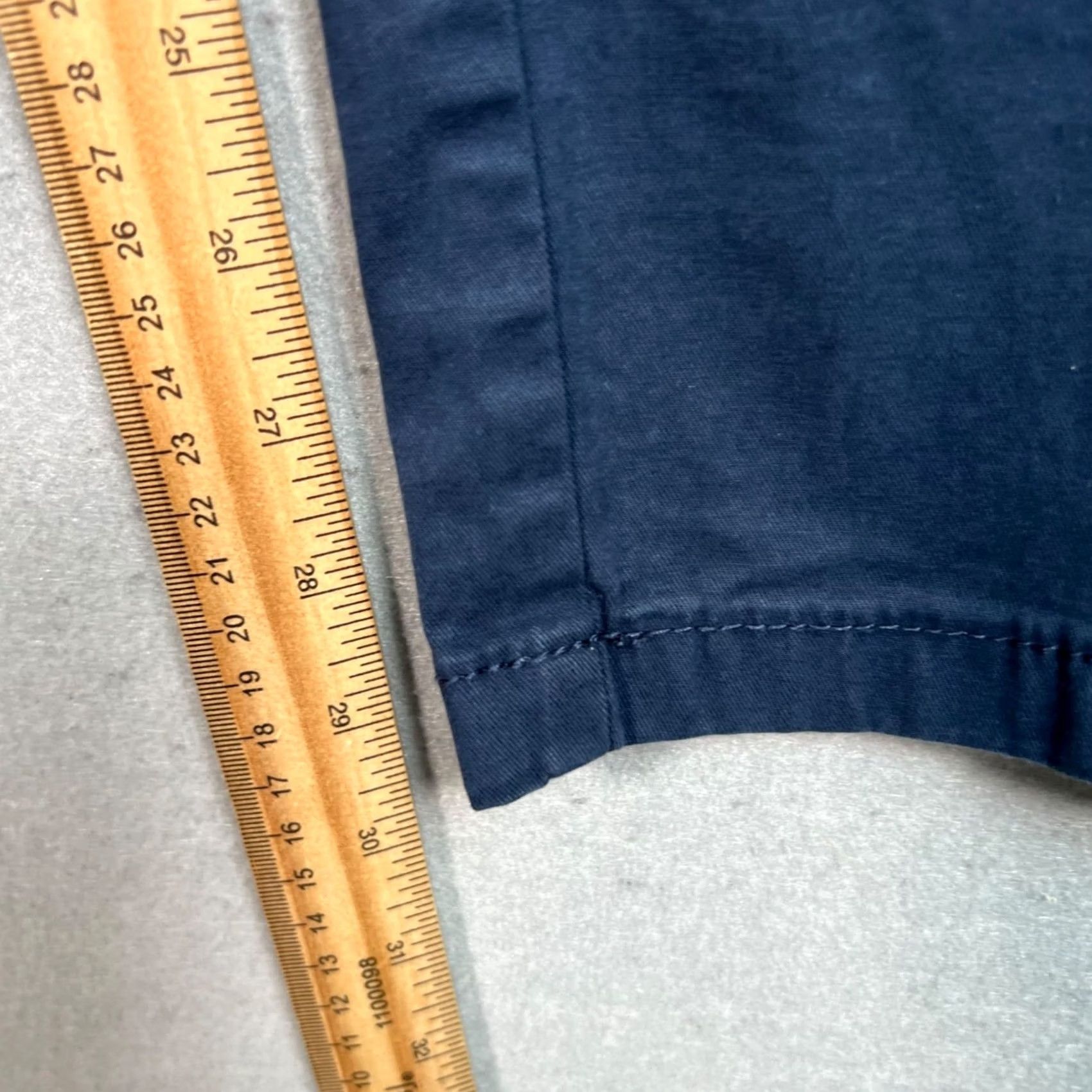 Zara Zara Pants Mens Size 34 Navy Blue Chino Cotton Blend Slim Fit Size US 34 / EU 50 - 7 Thumbnail
