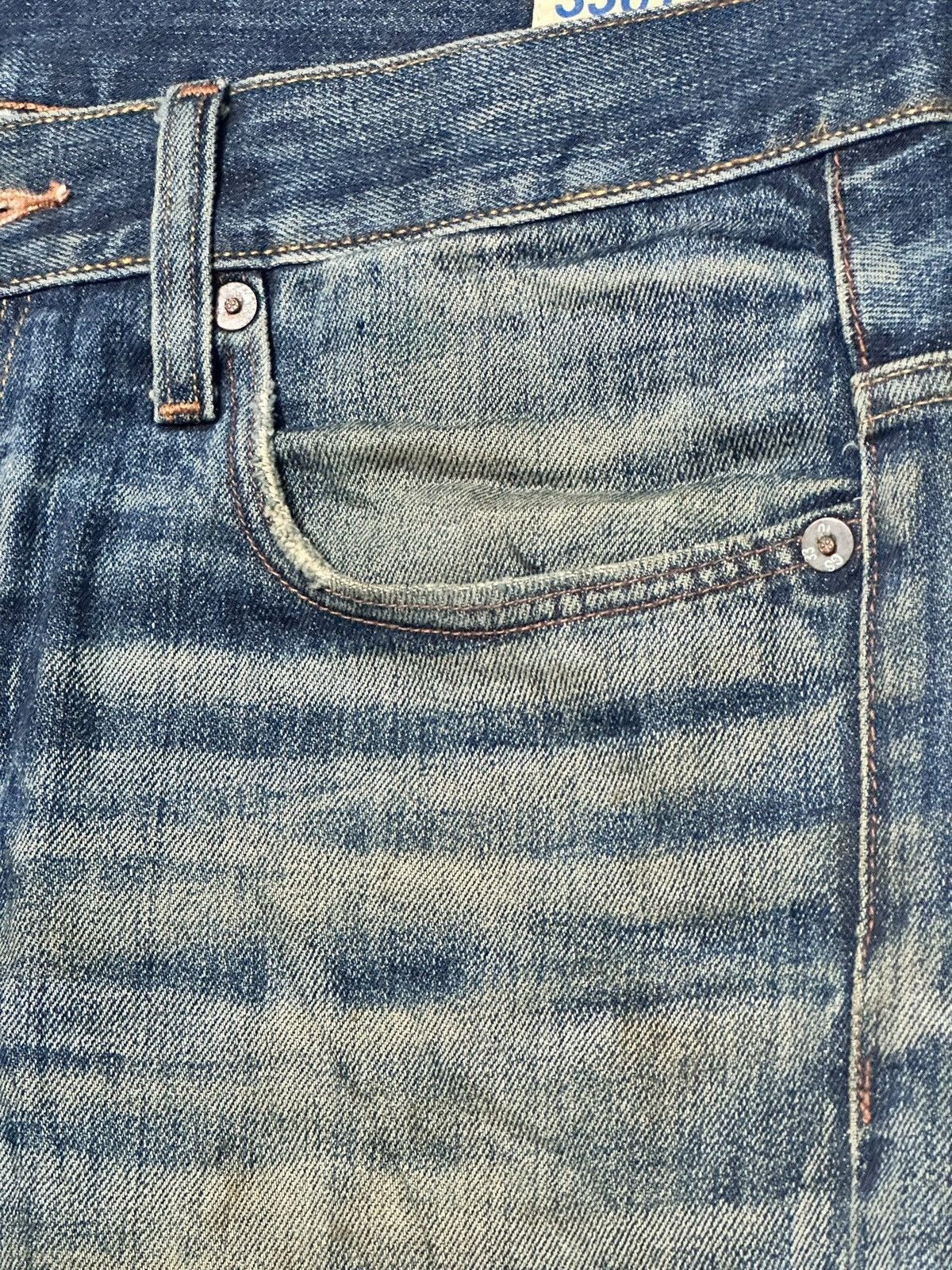 G-Star G-Star Raw 3301 Slim Fit Denim Jeans Vintage Faded Mud Wash Size US 34 / EU 50 - 7 Thumbnail