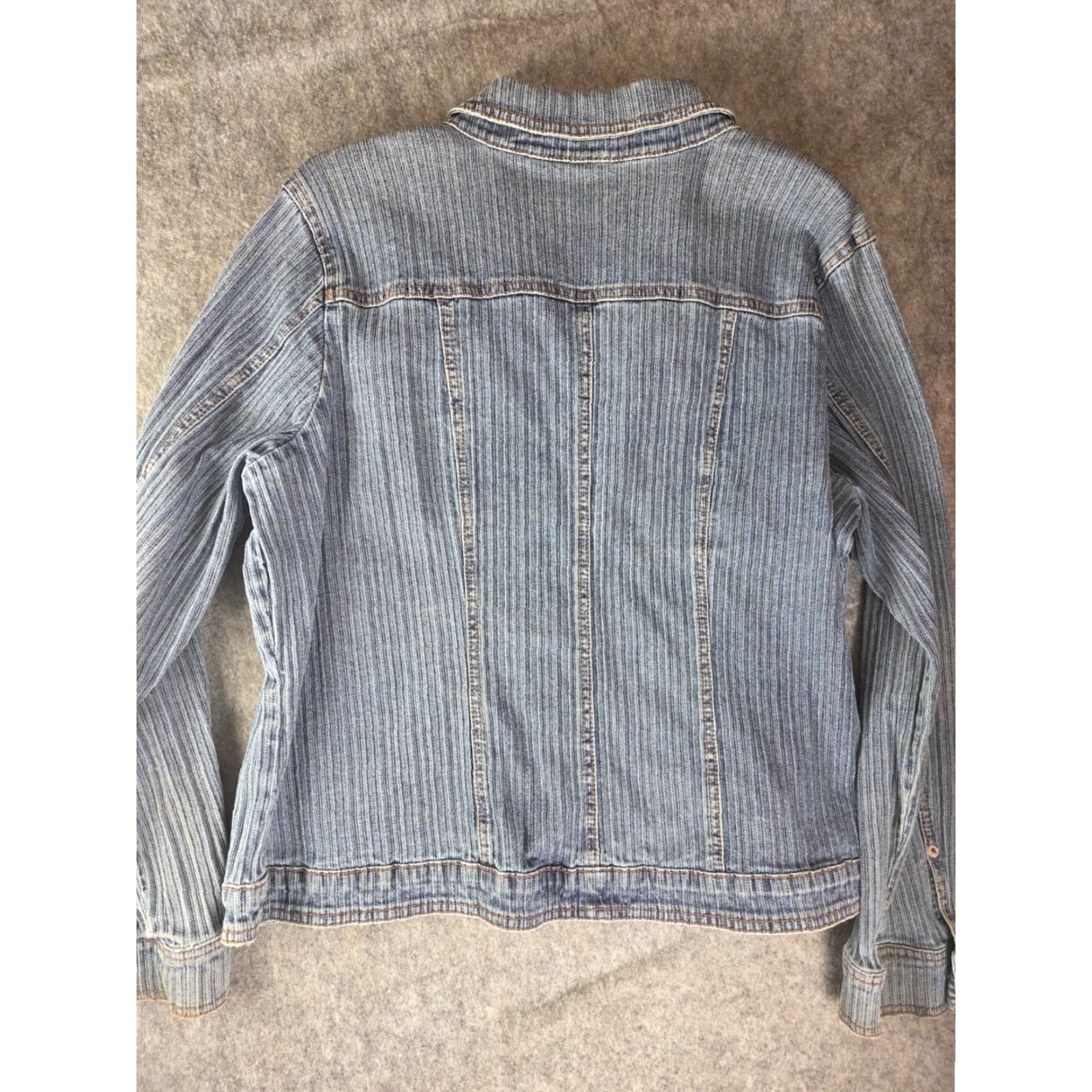 Vintage VINTAGE Gitano Denim Blue Jeans Womens Jacket 18W 100% Cotton Short Sleeve Long Sleeve Zip Snap Machine Washable Blue Retro Regular Women Size 40" / US 18 - 5 Thumbnail