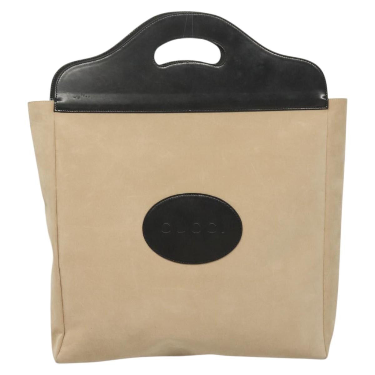 Gucci GUCCI Hand Bag Suede Beige 002 002 Size ONE SIZE - 2 Thumbnail