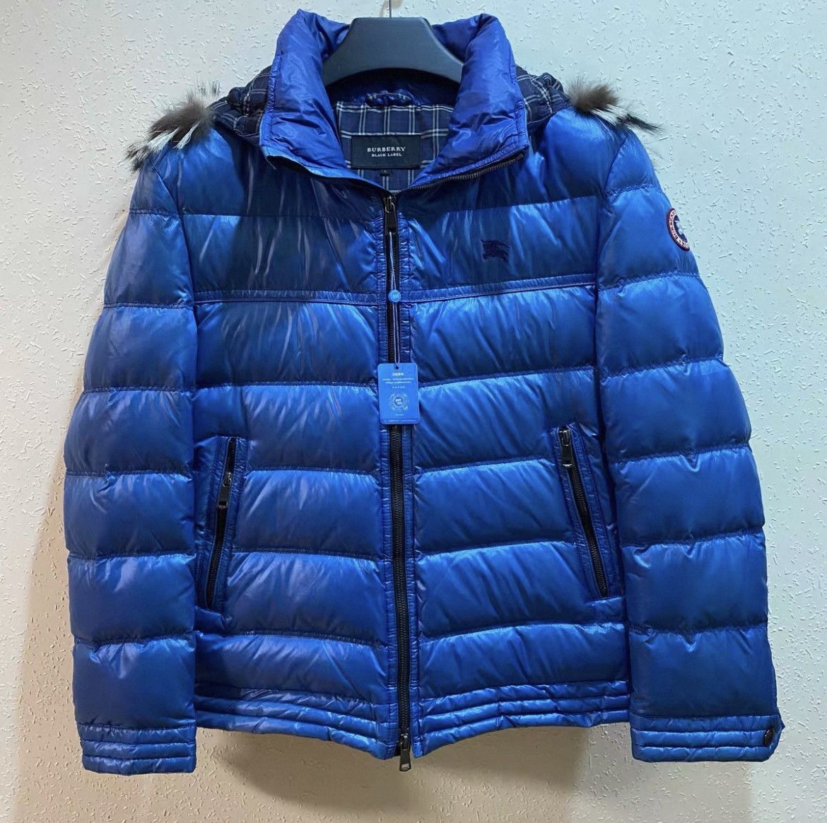 Burberry × Supreme Supreme Burberry Shearling Collar Down Puffer