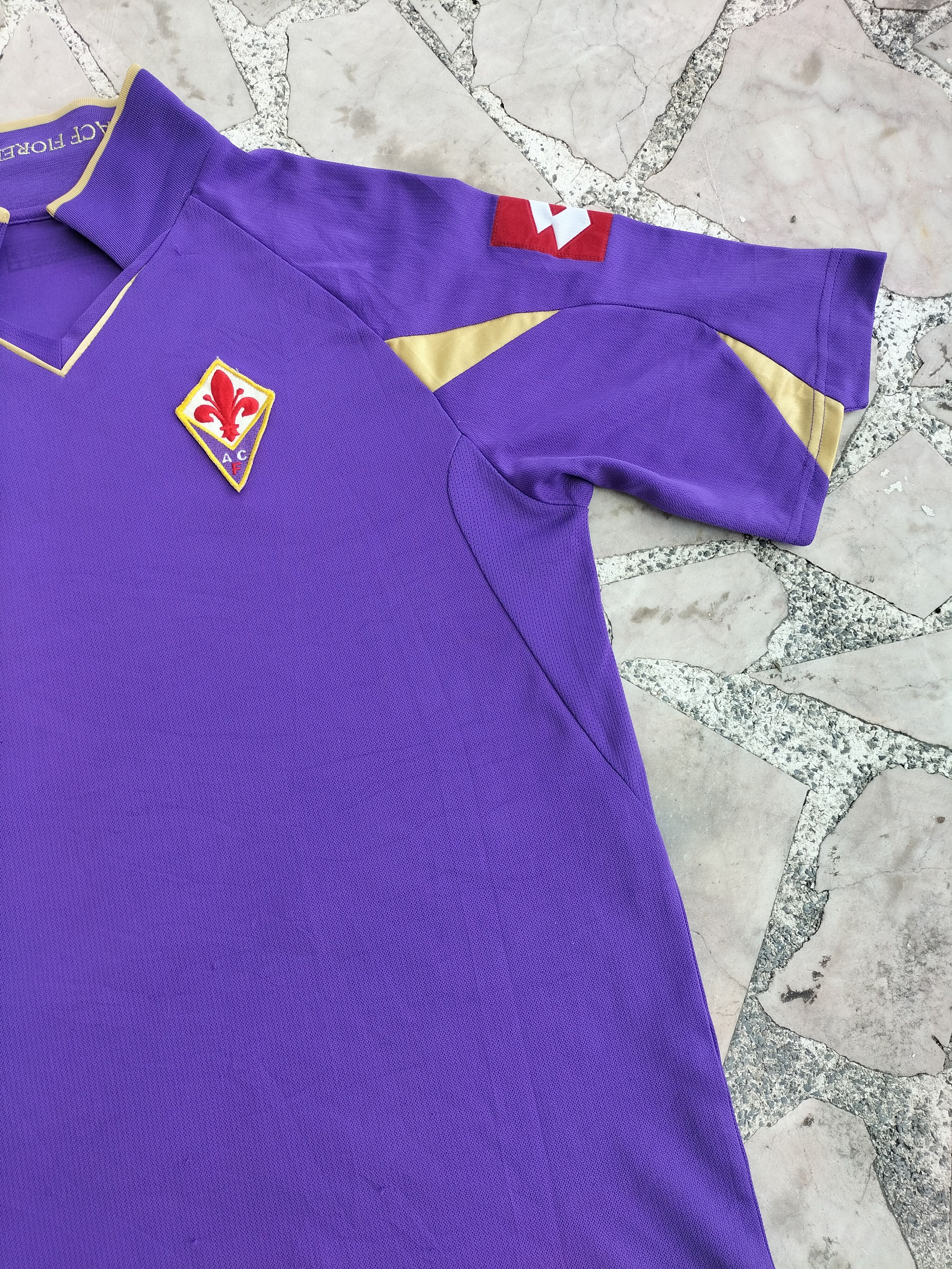 Lotto Sport ACF Fiorentina Juventus Collar Embroidered Jersey Size US M / EU 48-50 / 2 - 2 Thumbnail