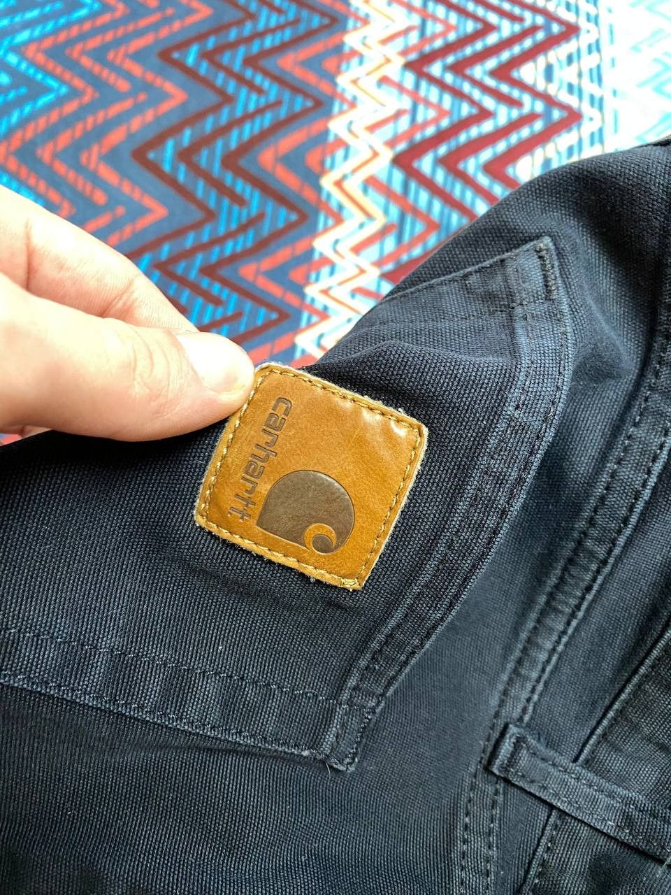 Carhartt × Vintage Rare Vintage Carhartt Logo Denim Shorts Size US 31 - 4 Thumbnail