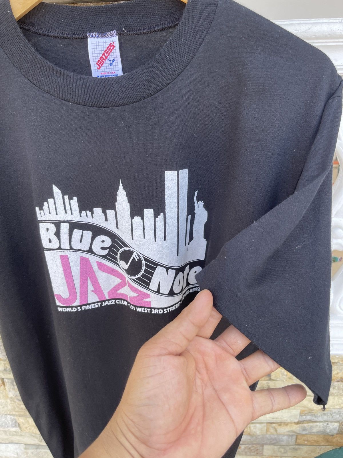 Band Tees × Vintage Last Drop🔥Very Rare🔥Vintage 80s Blue Note Jazz Club Tee Size US L / EU 52-54 / 3 - 7 Thumbnail