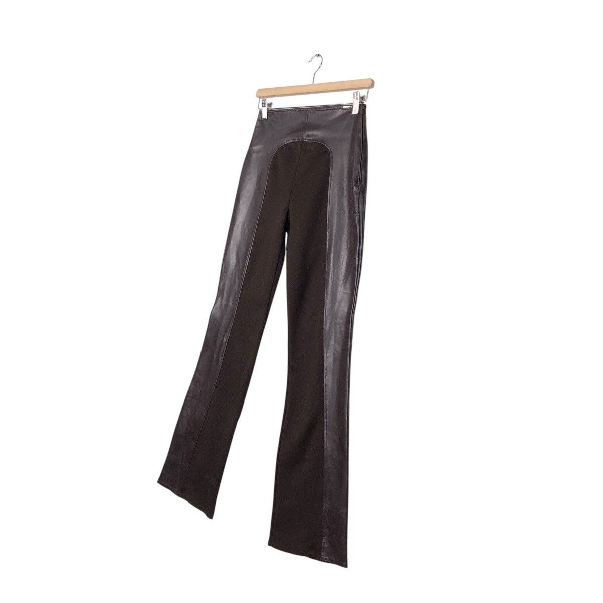 Genuine Leather 📌Vintage Runway Soft Leather Pants Morgan Japan Size US 26 / EU 42 - 3 Thumbnail