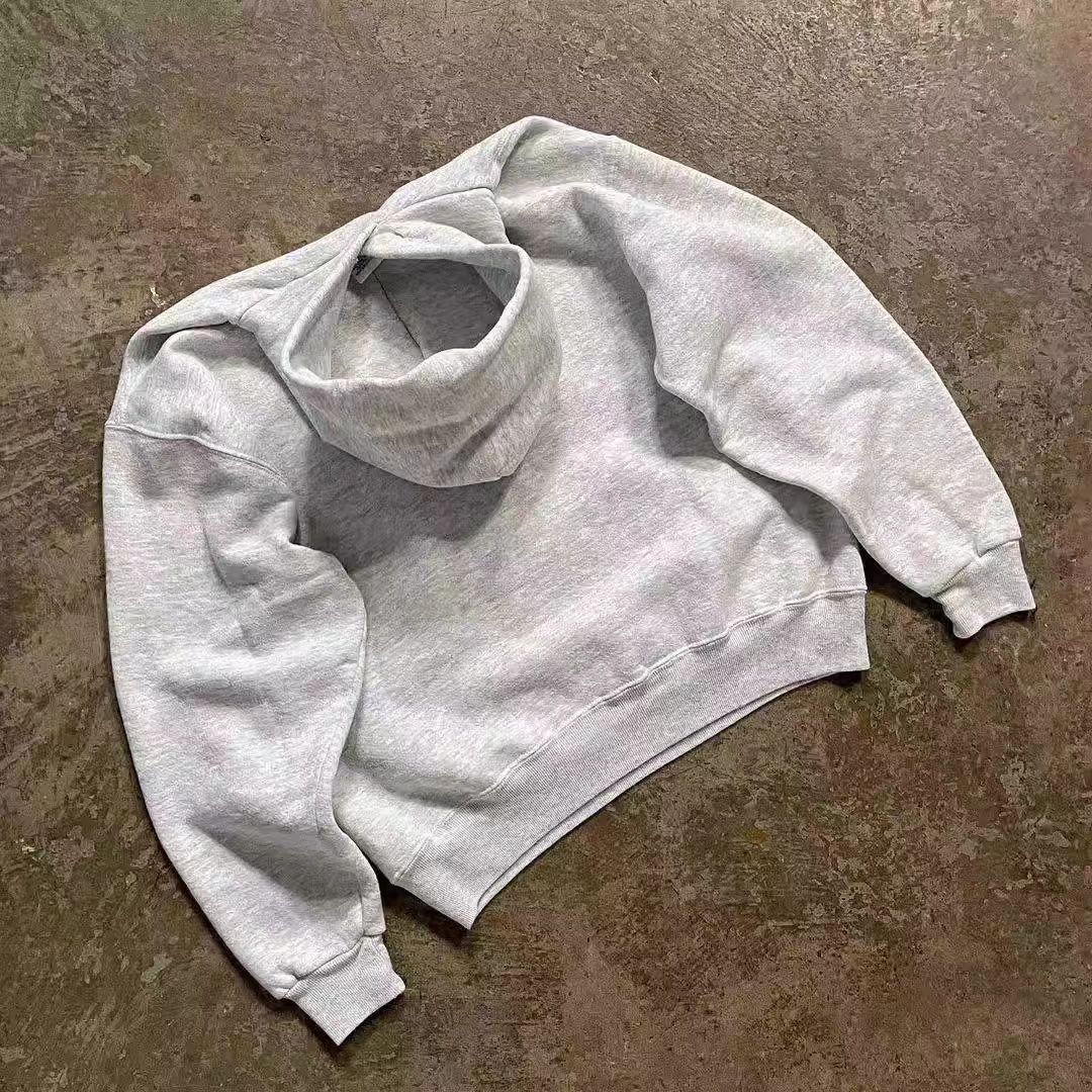 Japanese Brand × Vintage White street washed retro trend hoodie y2k Size US L / EU 52-54 / 3 - 2 Thumbnail