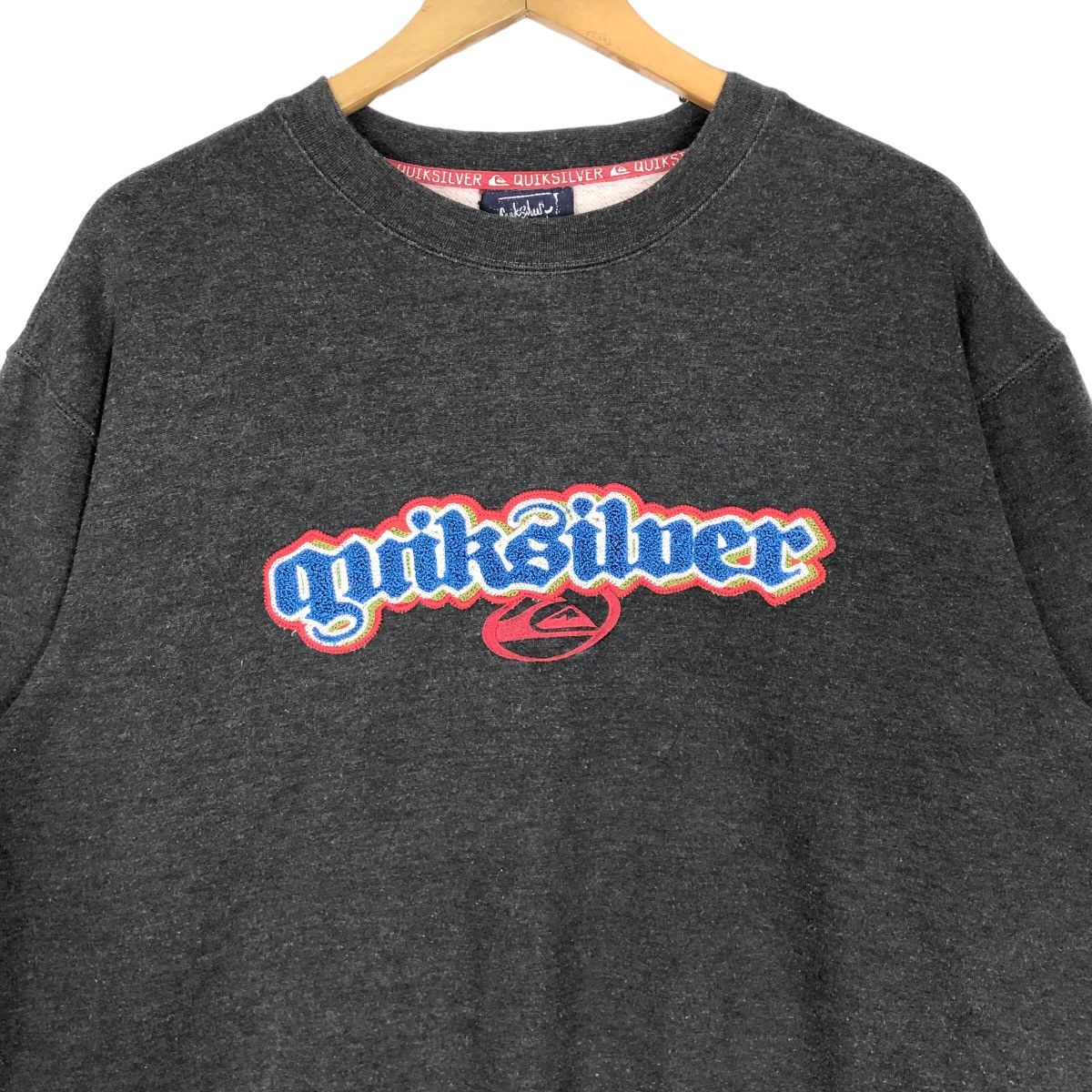 Quicksilver Vintage Quiksilver Crewneck Sweatshirt Big Logo Embroidery Size US L / EU 52-54 / 3 - 3 Thumbnail