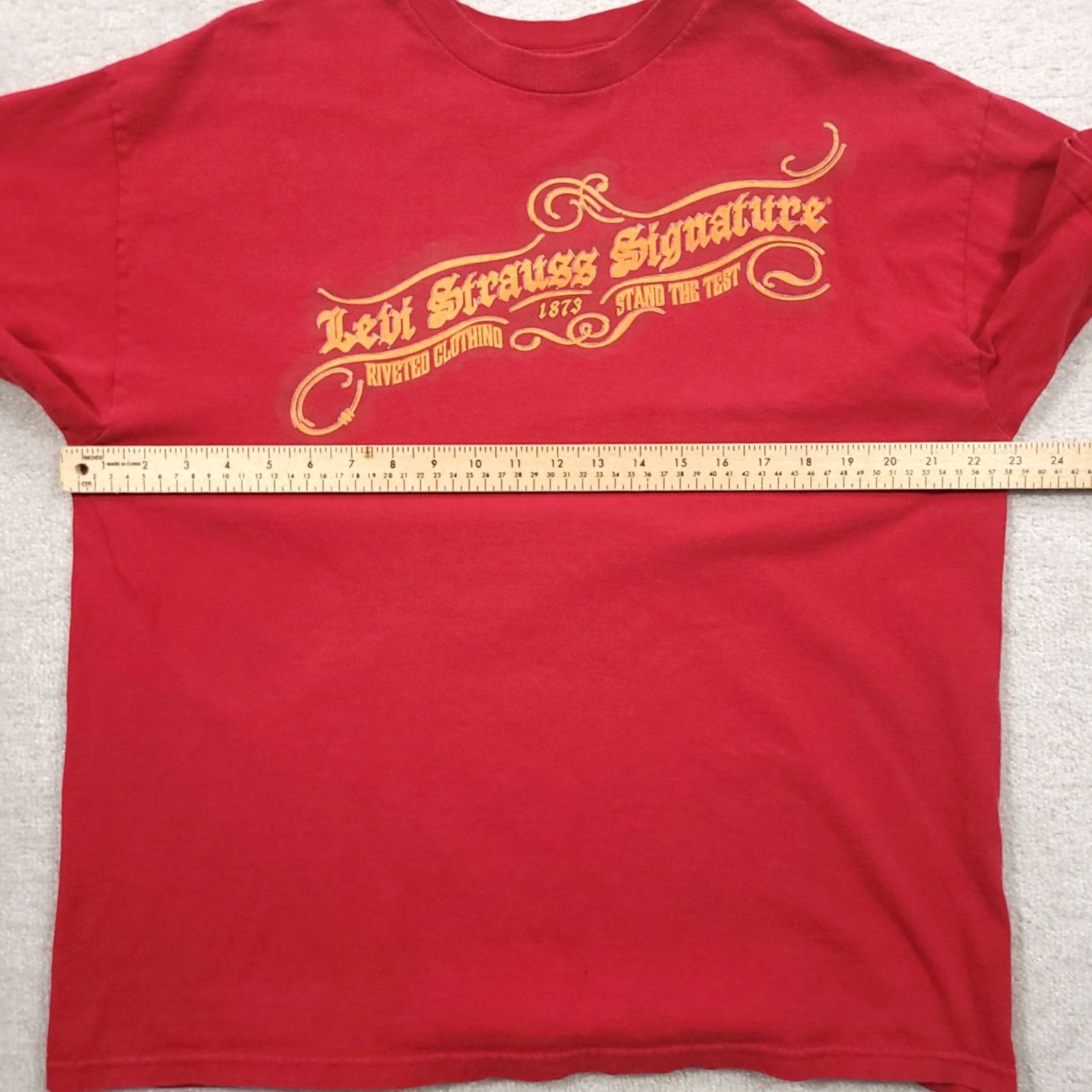 Levi's VINTAGE Levi Strauss Signature T Shirt Mens XL Red Short Sleeve SEE PHOTOS Size US XL / EU 56 / 4 - 4 Thumbnail
