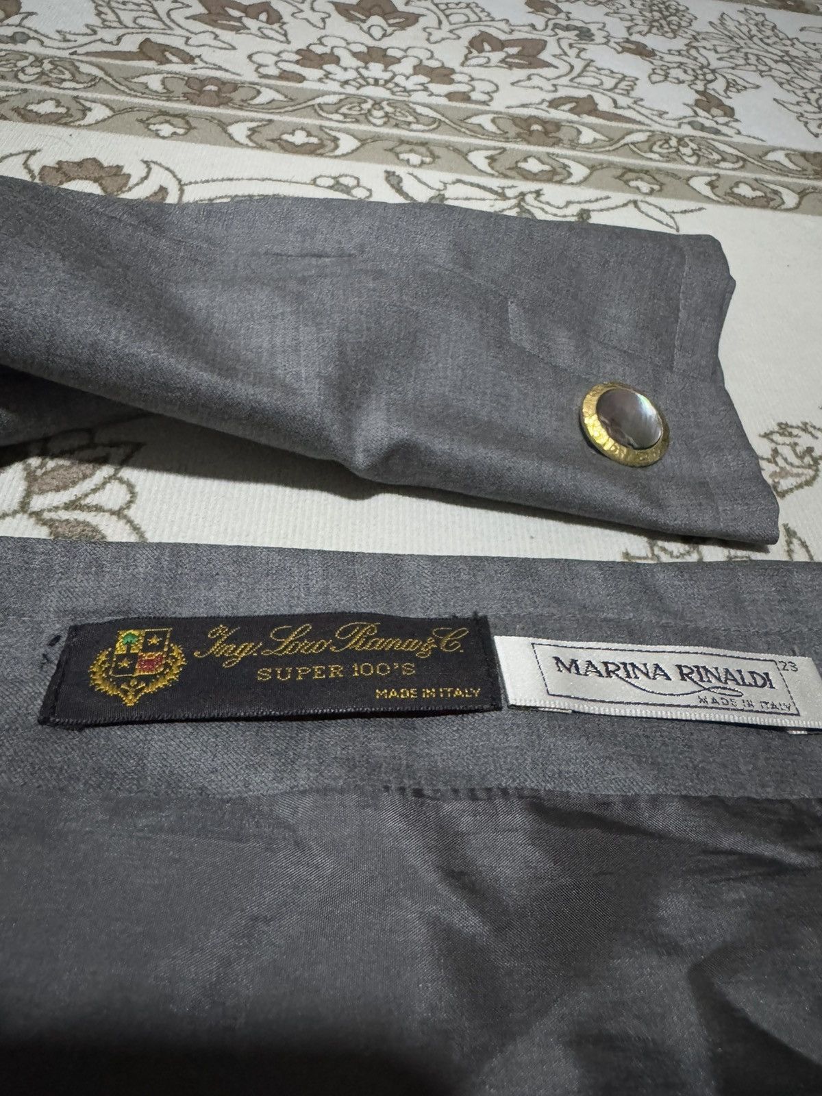 Loro Piana × Marina Rinaldi Rayon Loro Piana for Marina Rinaldi Fine Suit Cropped Blazer Size L / US 10 / IT 46 - 5 Thumbnail