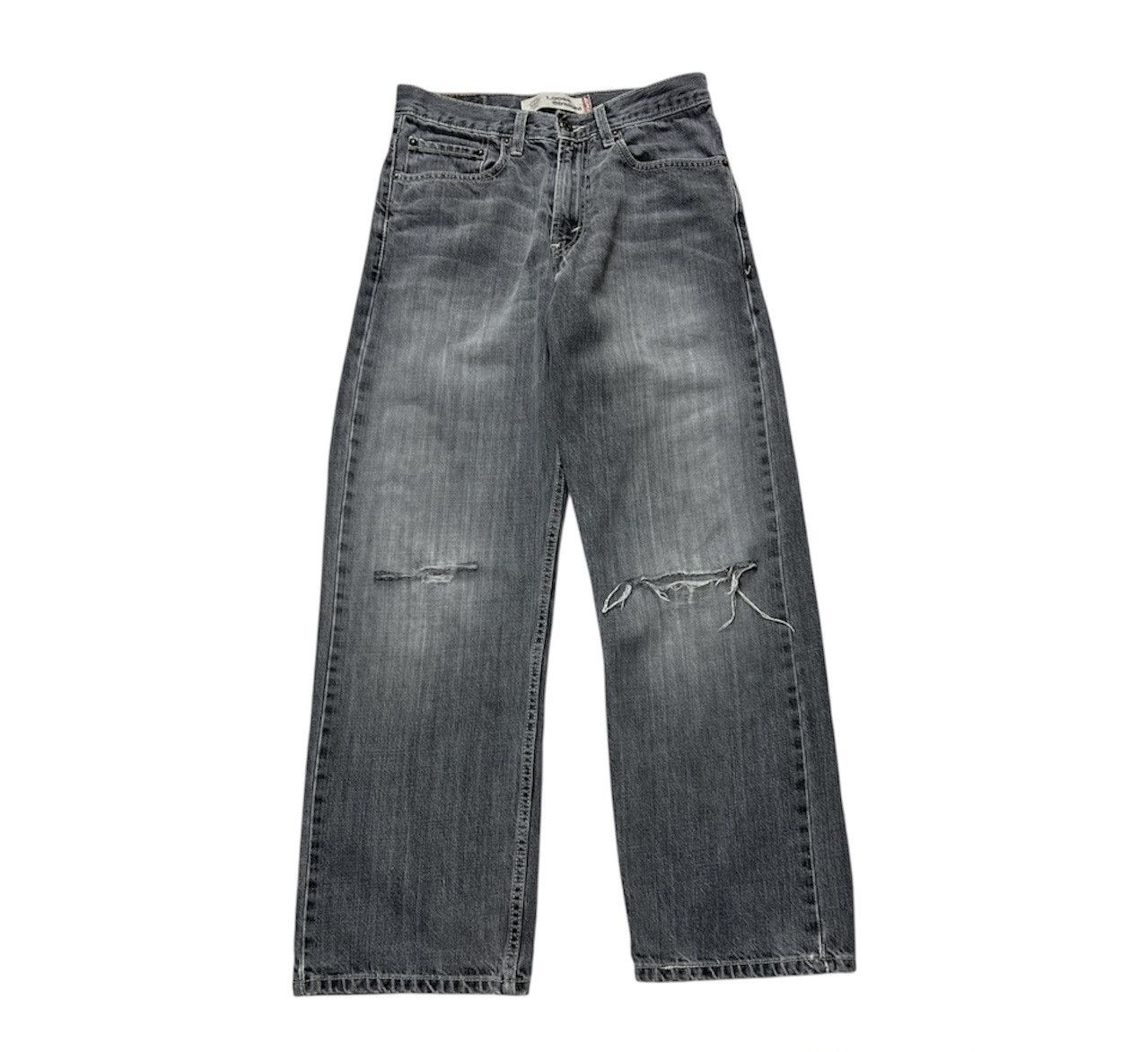 Levi's Vintage 90s Levis 569 loose straight washed distressed jeans Size US 29 - 1 Thumbnail