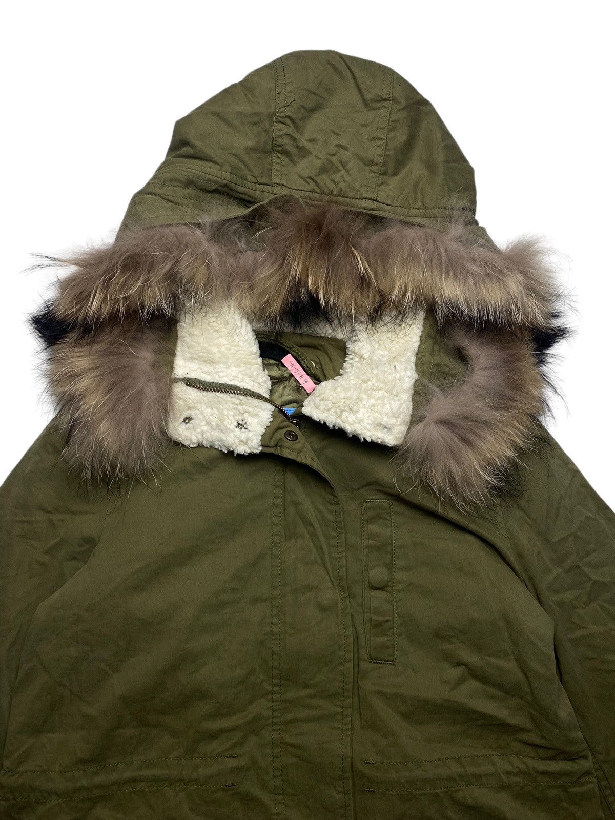 If Six Was Nine × Japanese Brand × Le Grande Bleu (L.G.B.) 2000s Rodeo Crown - Fur Hoodie Jacket Size M / US 6-8 / IT 42-44 - 9 Thumbnail