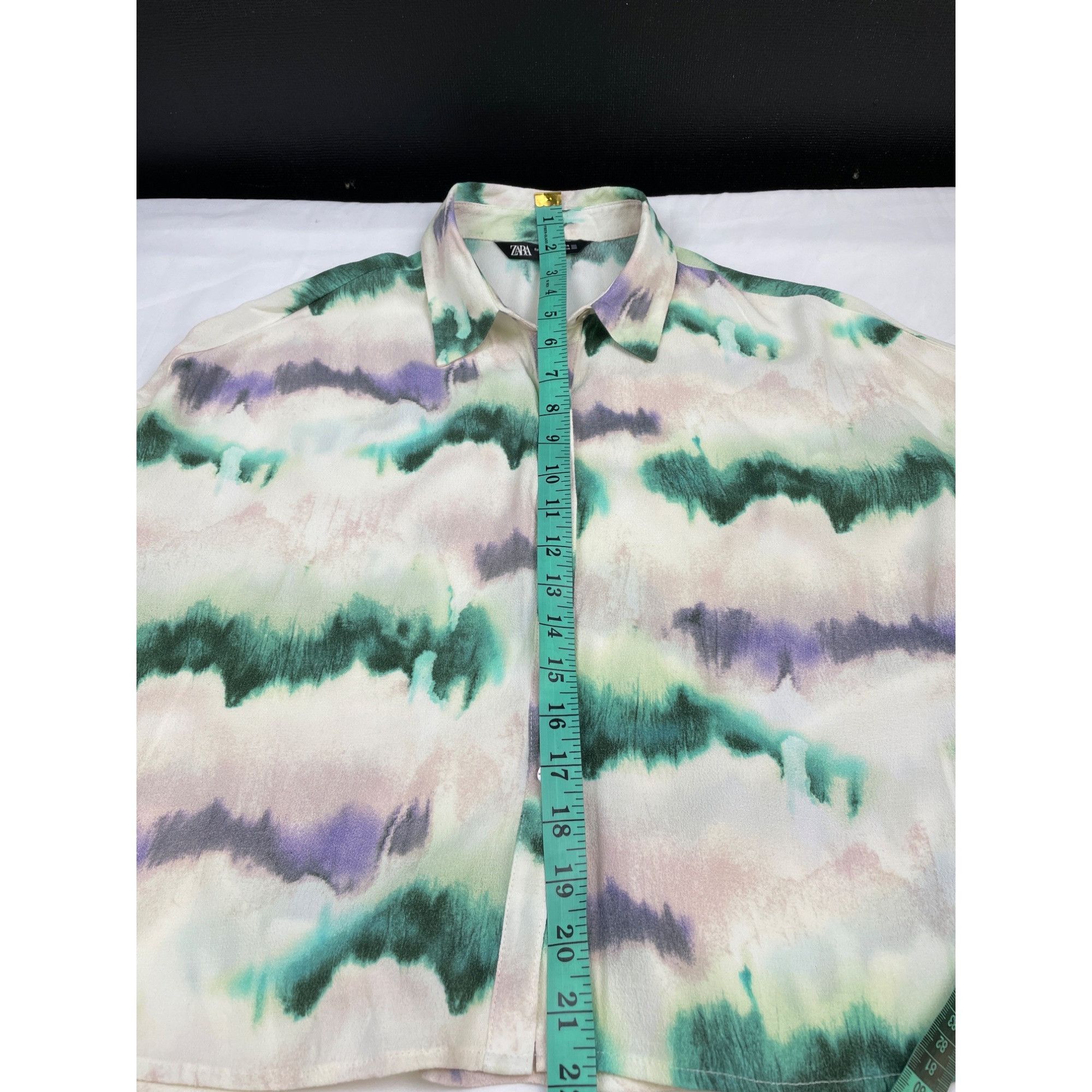 Other Zara Women's Cream Multi Color Shirt & Short Set Size XS SKU Size XS / US 0-2 / IT 36-38 - 9 Thumbnail